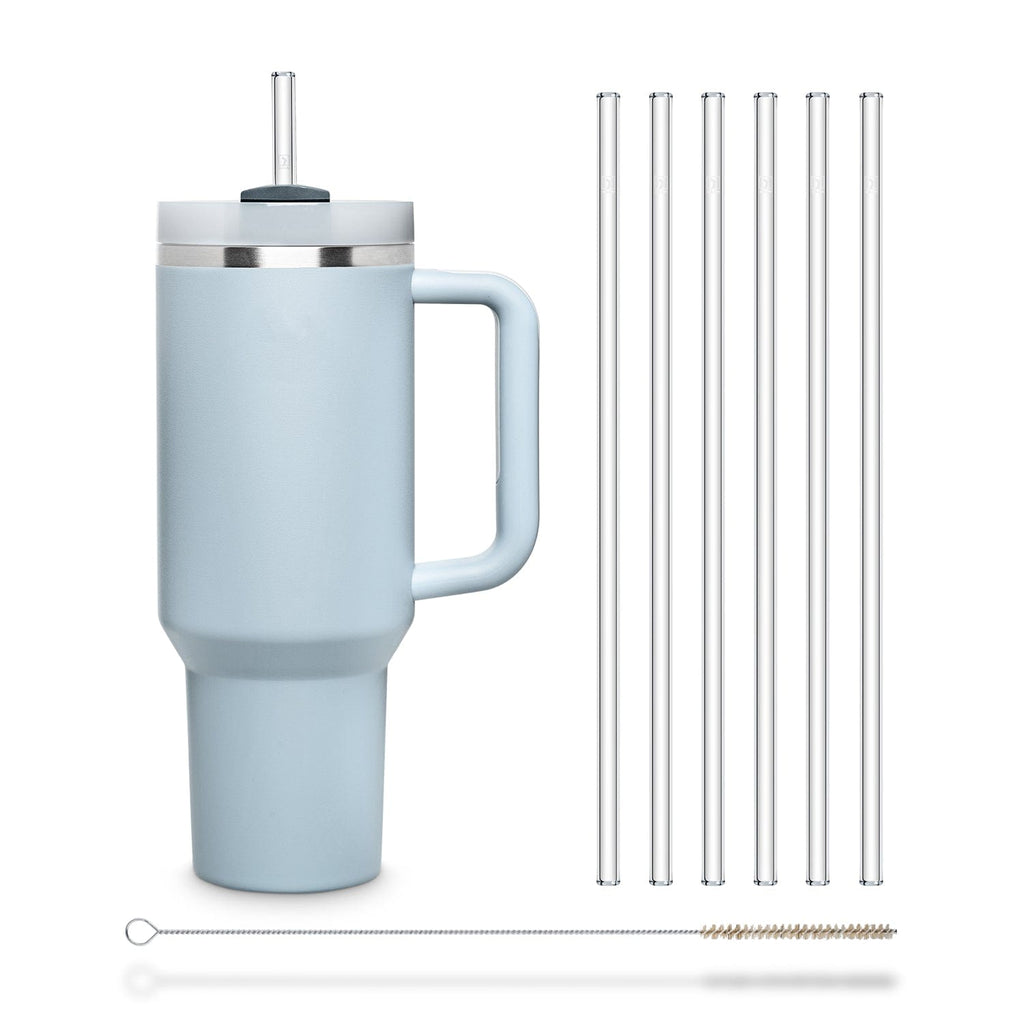 6x Stanley Cup Glasstrohhalme für 40oz Cups & Quencher & Flaschen bis 1,2 Liter