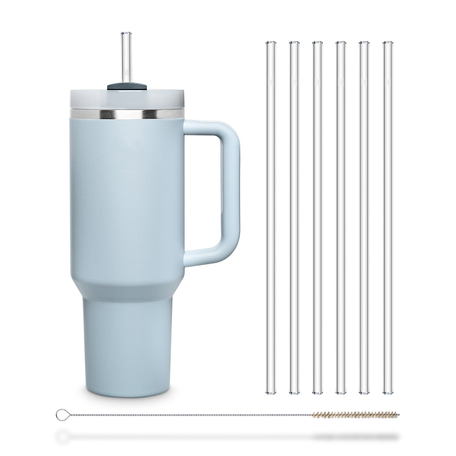6x Stanley Cup Glasstrohhalme für 40oz Cups & Quencher & Flaschen bis 1,2 Liter