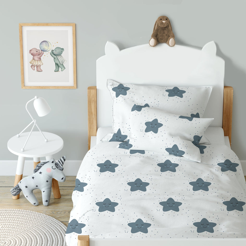 "Sterne" Premium Kinderbettwäsche