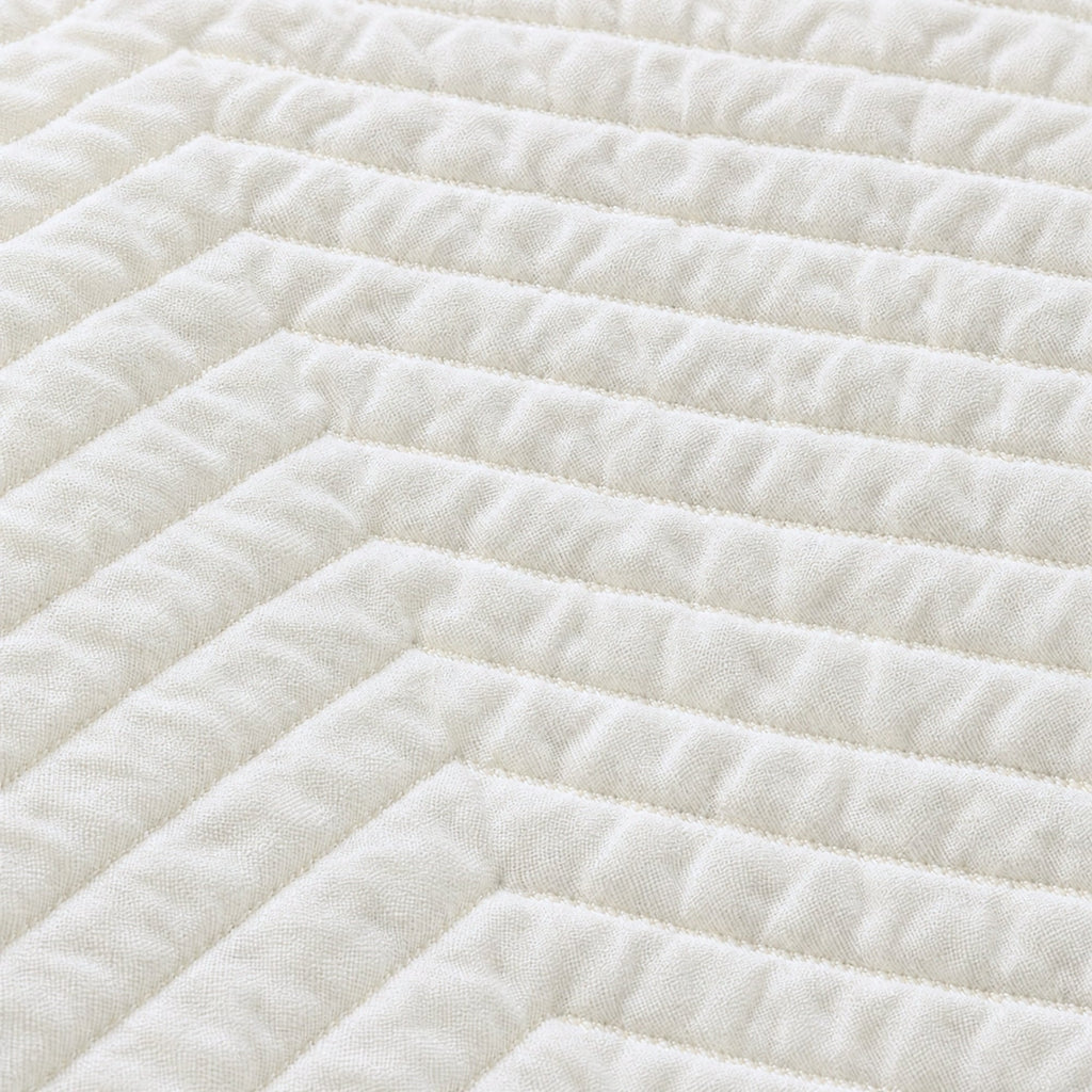 Herringbone Baumwolle Matelassé Tagesdecke