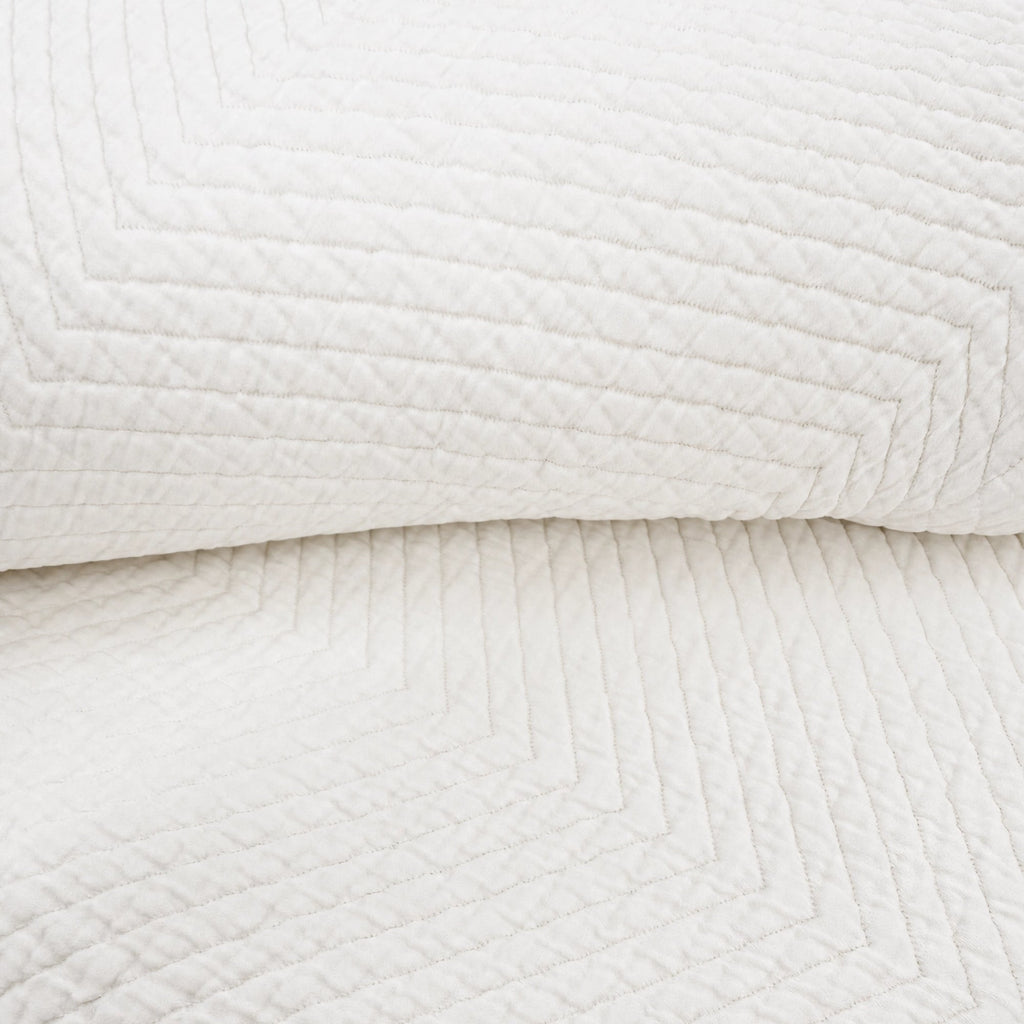 Herringbone Baumwolle Matelassé Tagesdecke