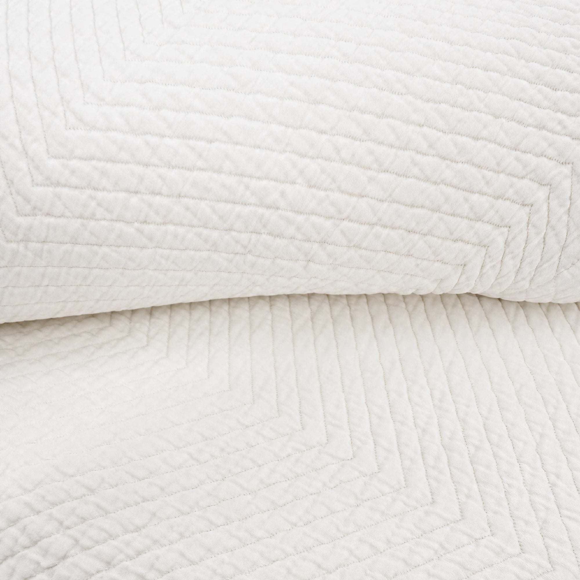 Herringbone Baumwolle Matelassé Tagesdecke