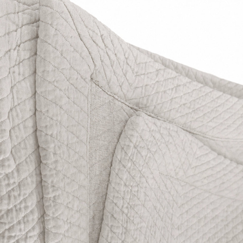 Herringbone Baumwolle Matelassé Tagesdecke