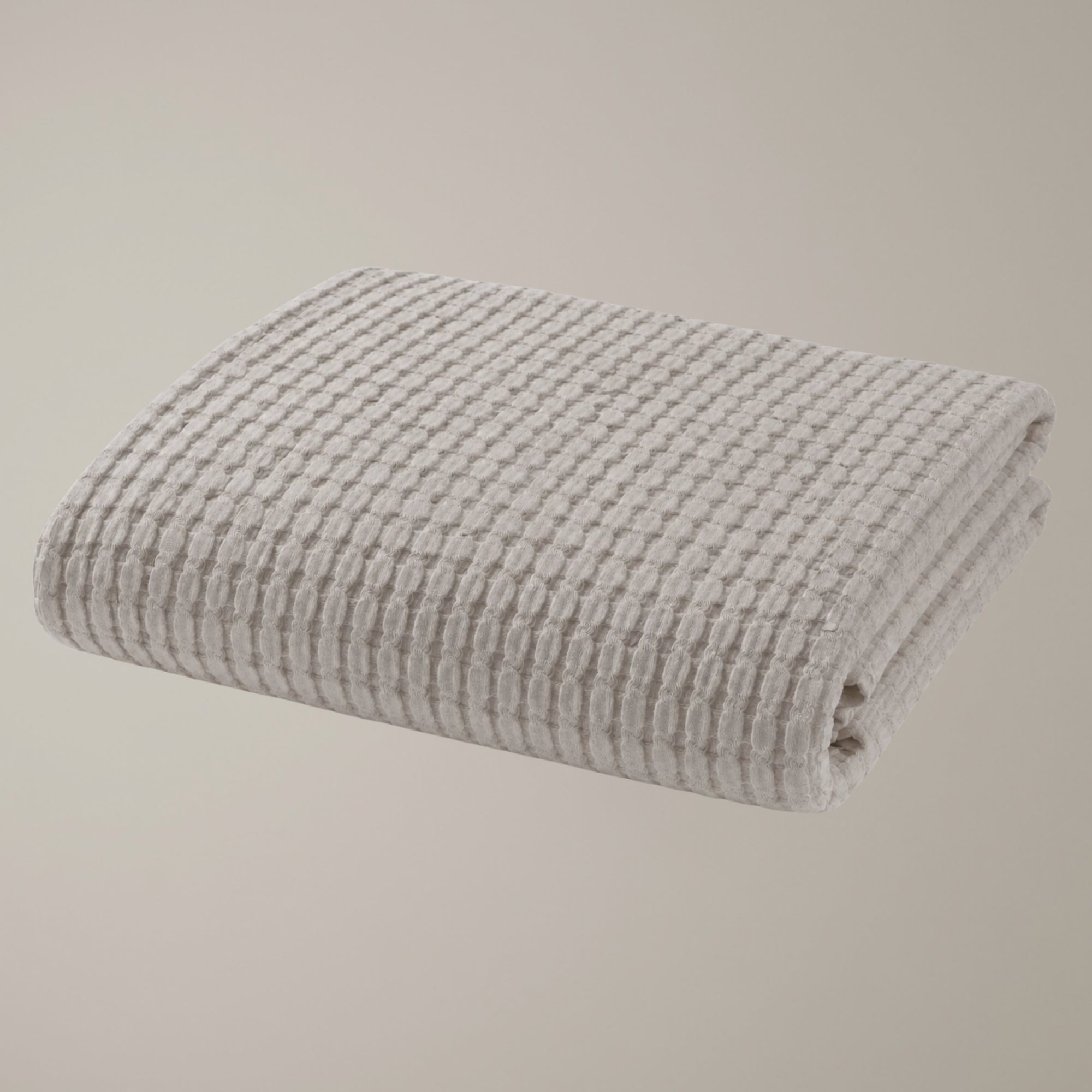 Waffelmuster Baumwolle Piqué Tagesdecke