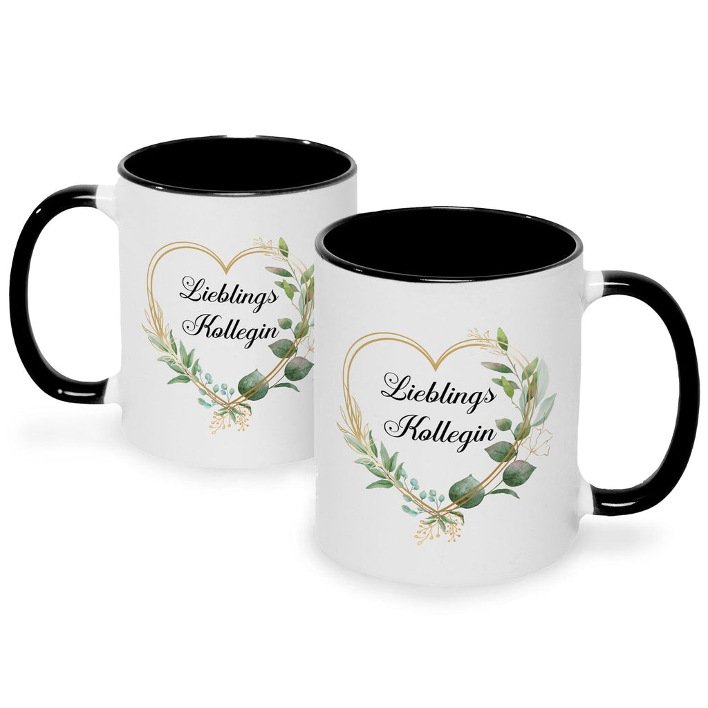 Bedruckte Tasse mit Spruch Lieblingskollegin