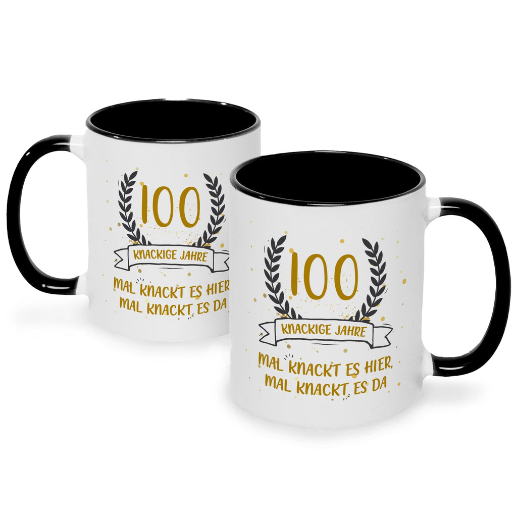 Bedruckte Tasse mit Spruch Knackige Jahre