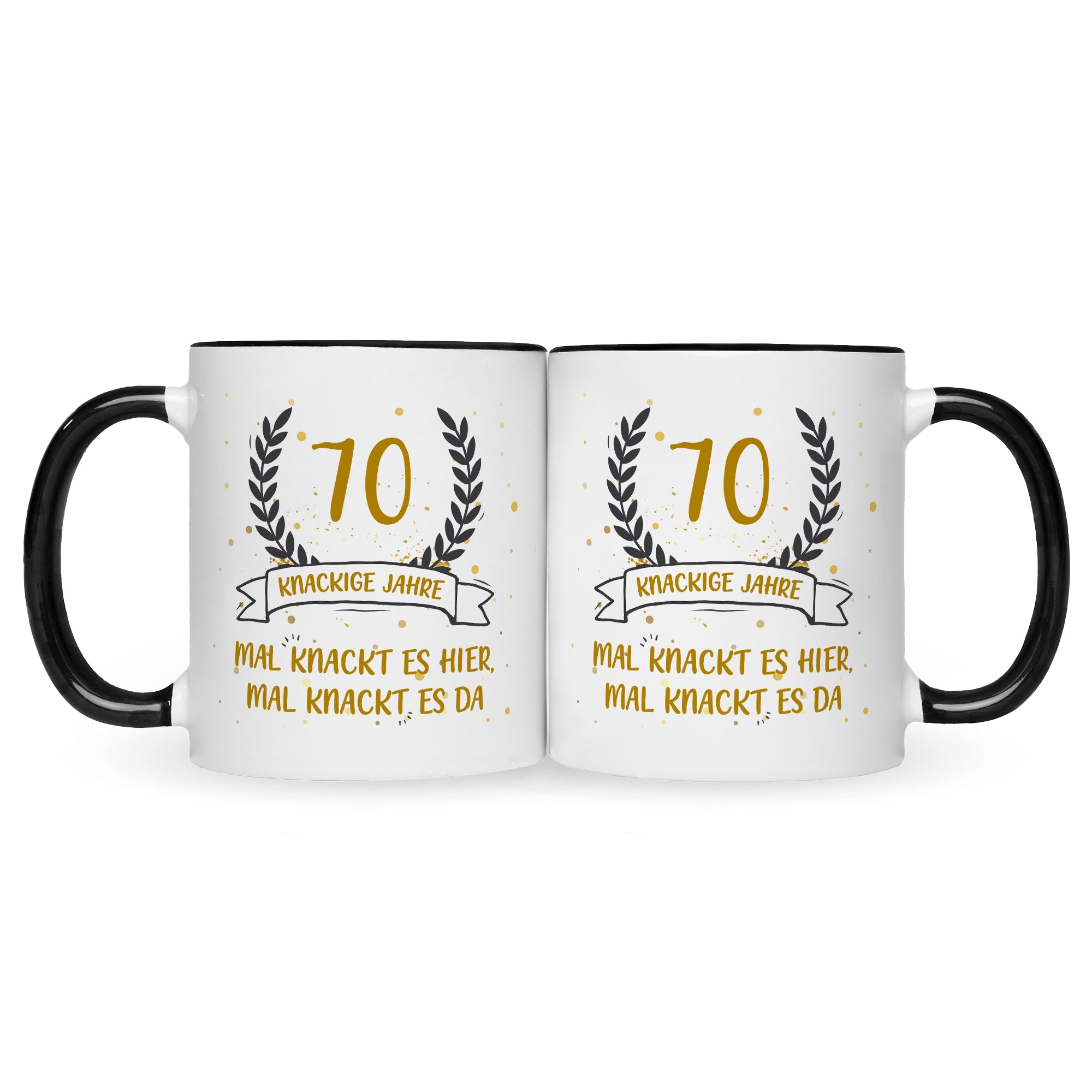 Bedruckte Tasse mit Spruch Knackige Jahre