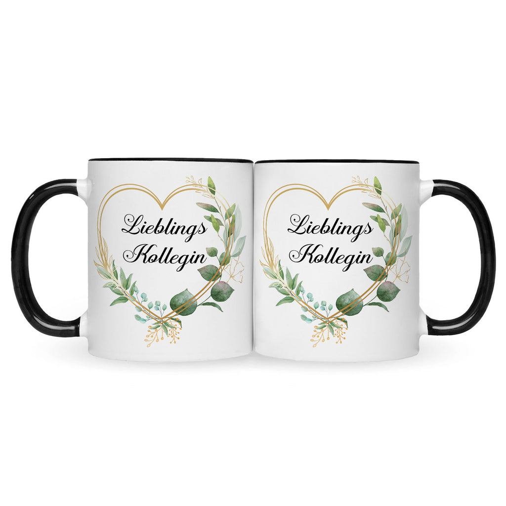 Bedruckte Tasse mit Spruch Lieblingskollegin