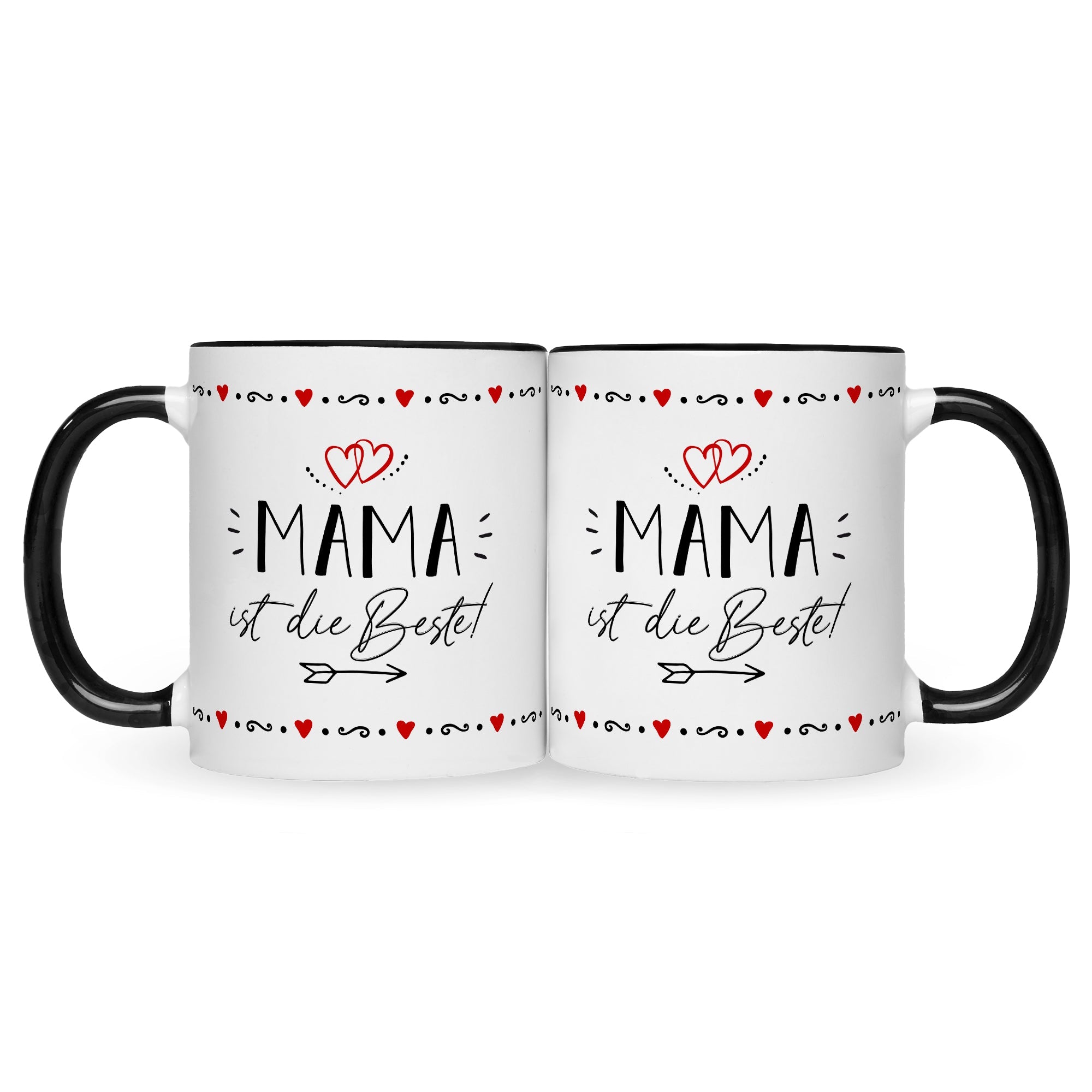 Bedruckte Tasse mit Spruch Mama ist die Beste!