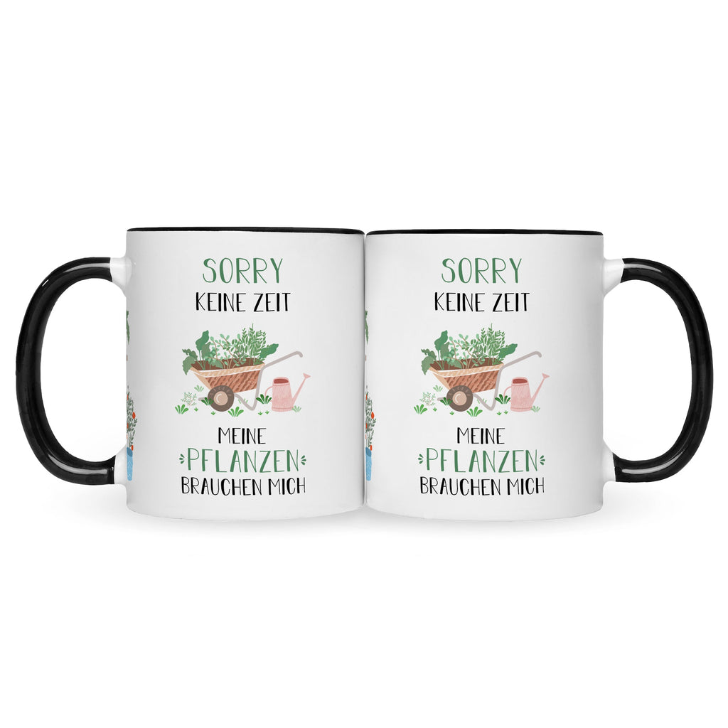 Bedruckte Tasse mit Spruch Meine Pflanzen brauchen mich
