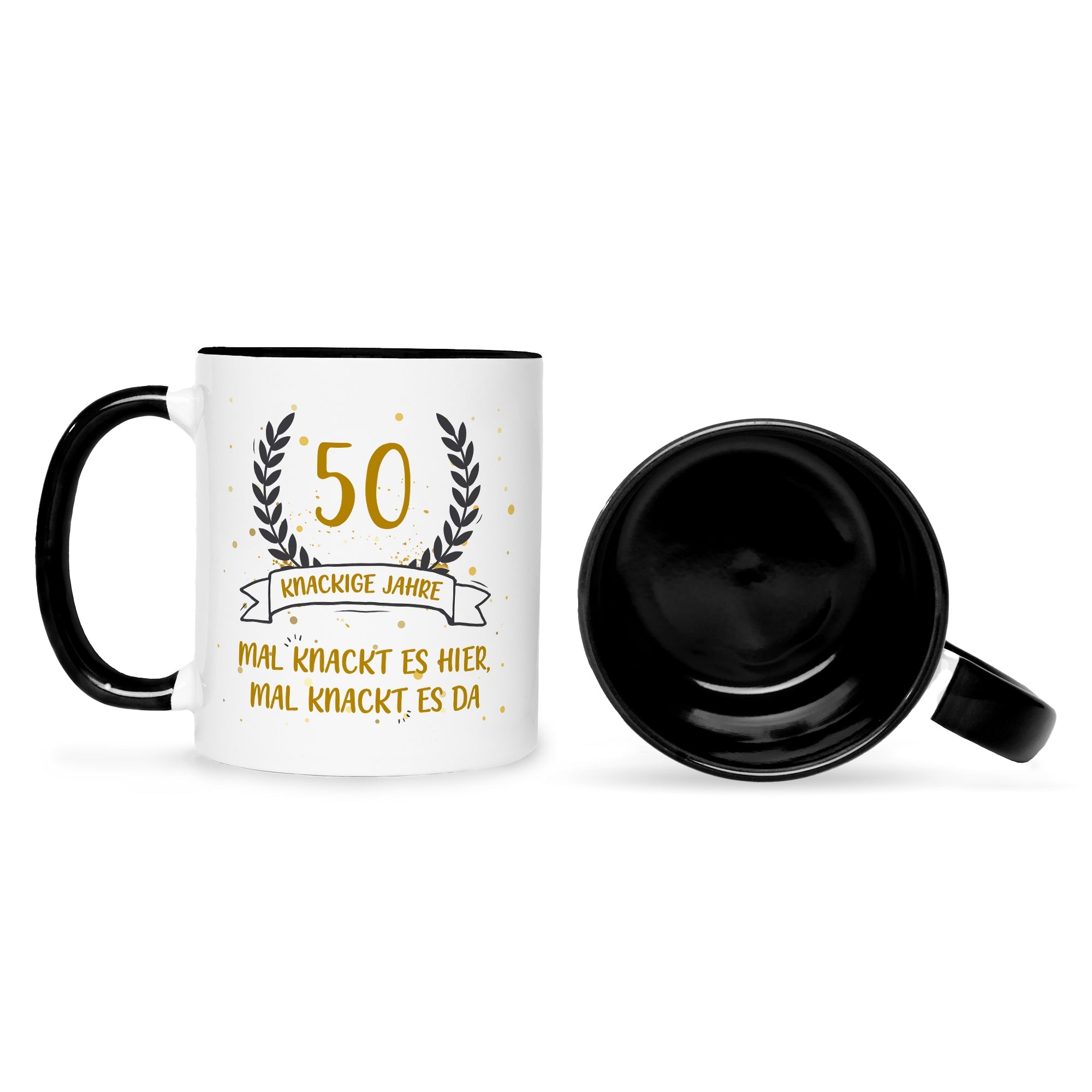 Bedruckte Tasse mit Spruch Knackige Jahre