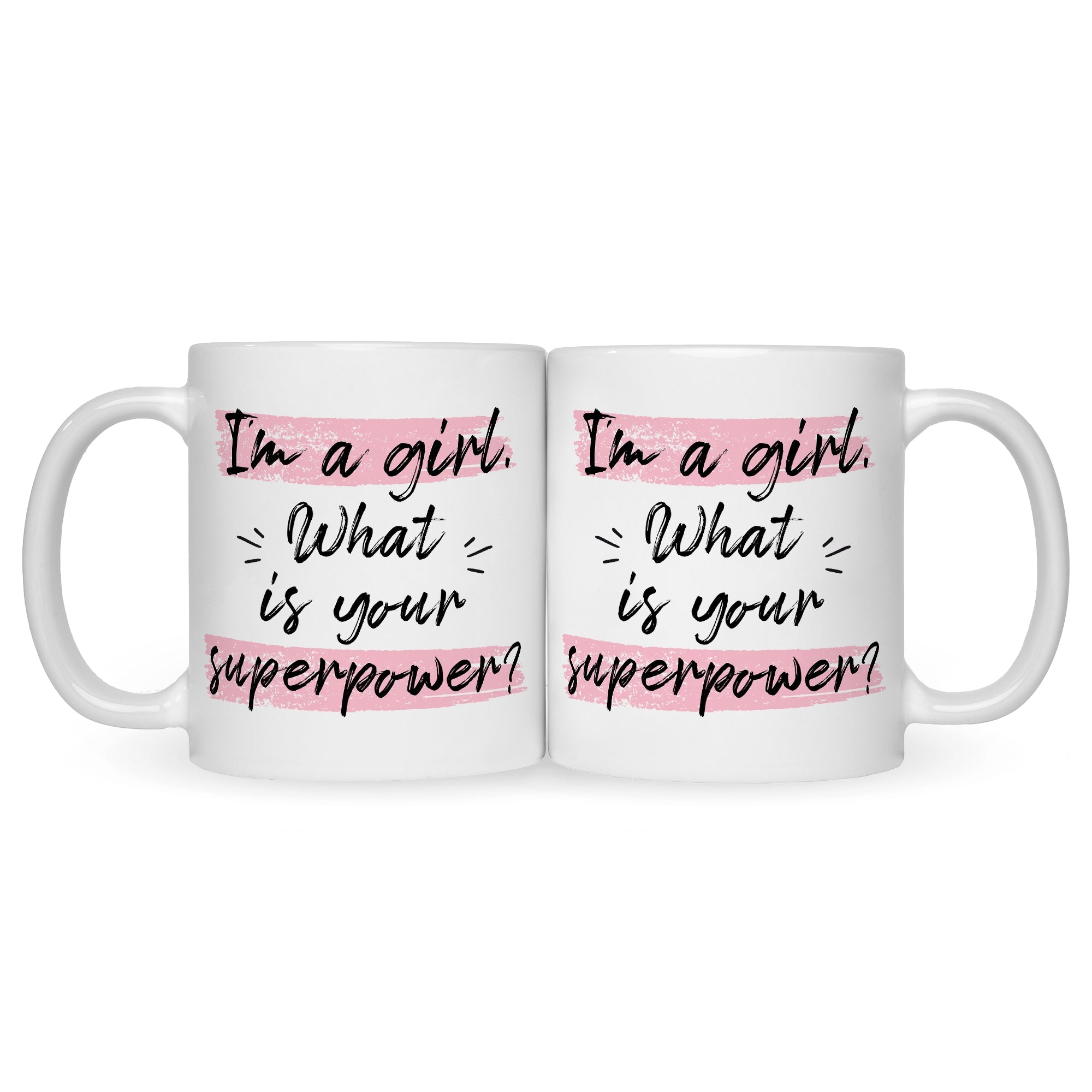 Bedruckte Tasse mit Spruch I'm a girl
