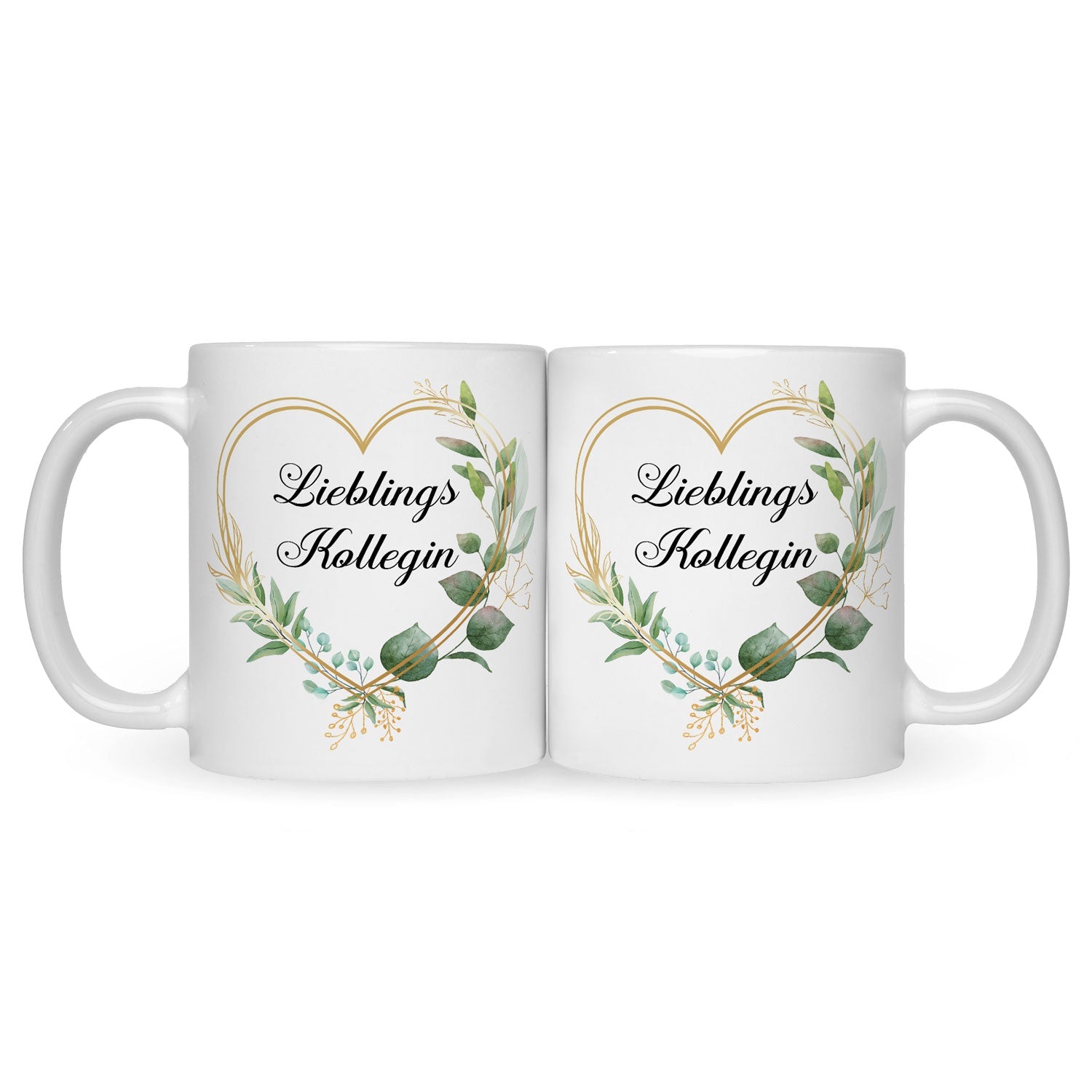 Bedruckte Tasse mit Spruch Lieblingskollegin