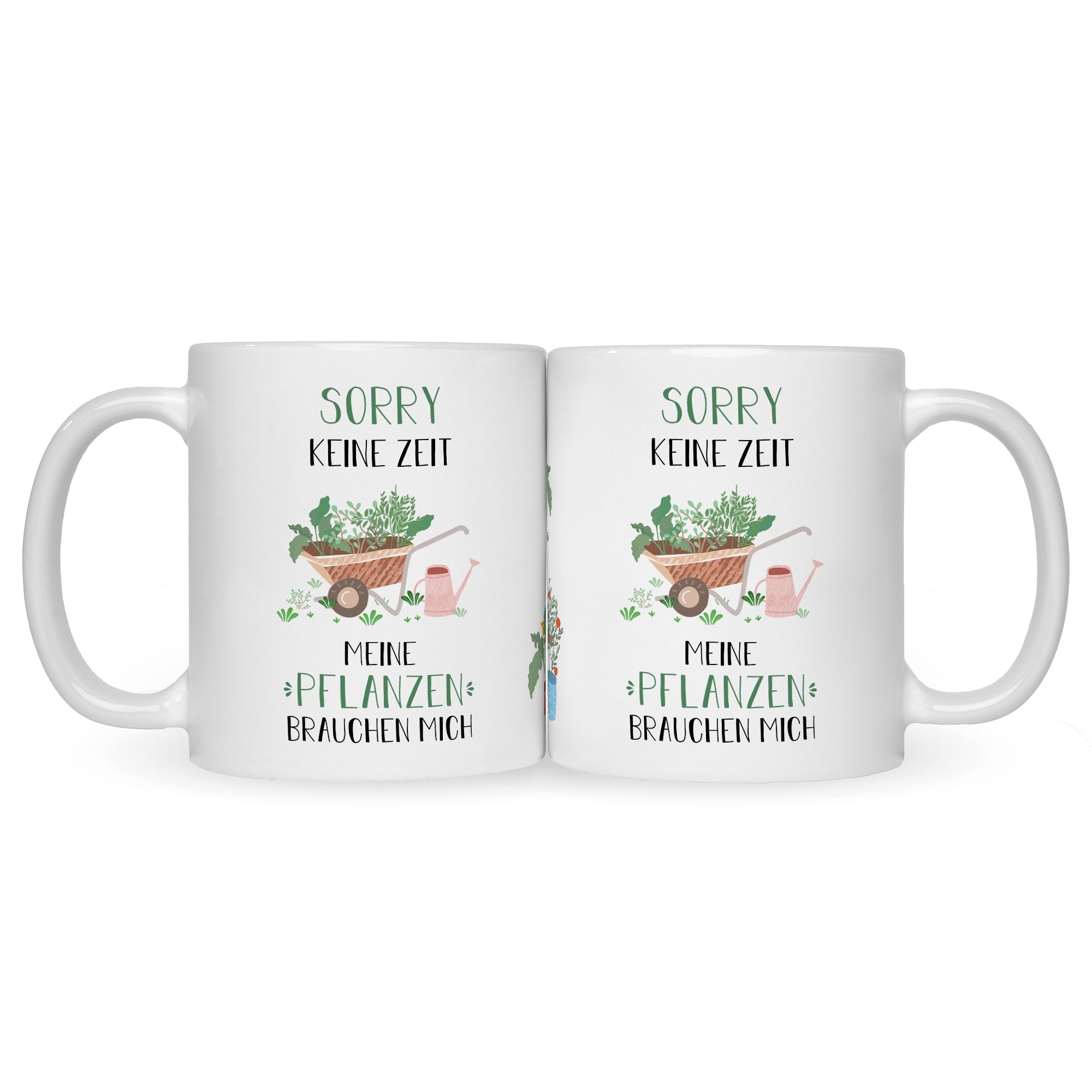 Bedruckte Tasse mit Spruch Meine Pflanzen brauchen mich