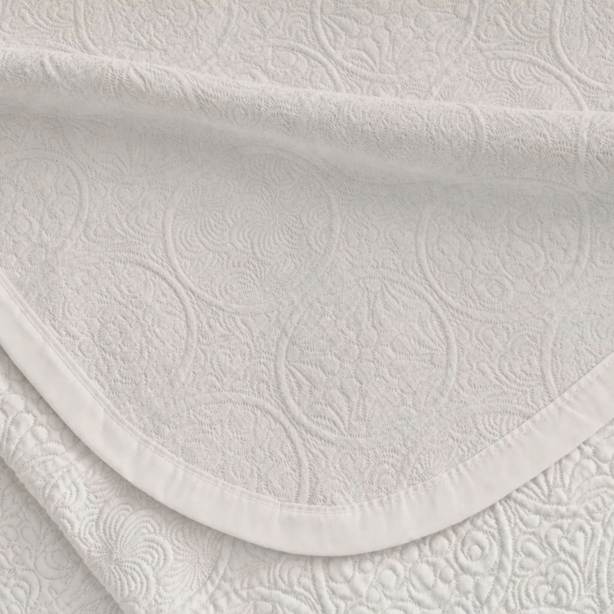 Medallion Baumwolle Matelassé Tagesdecke