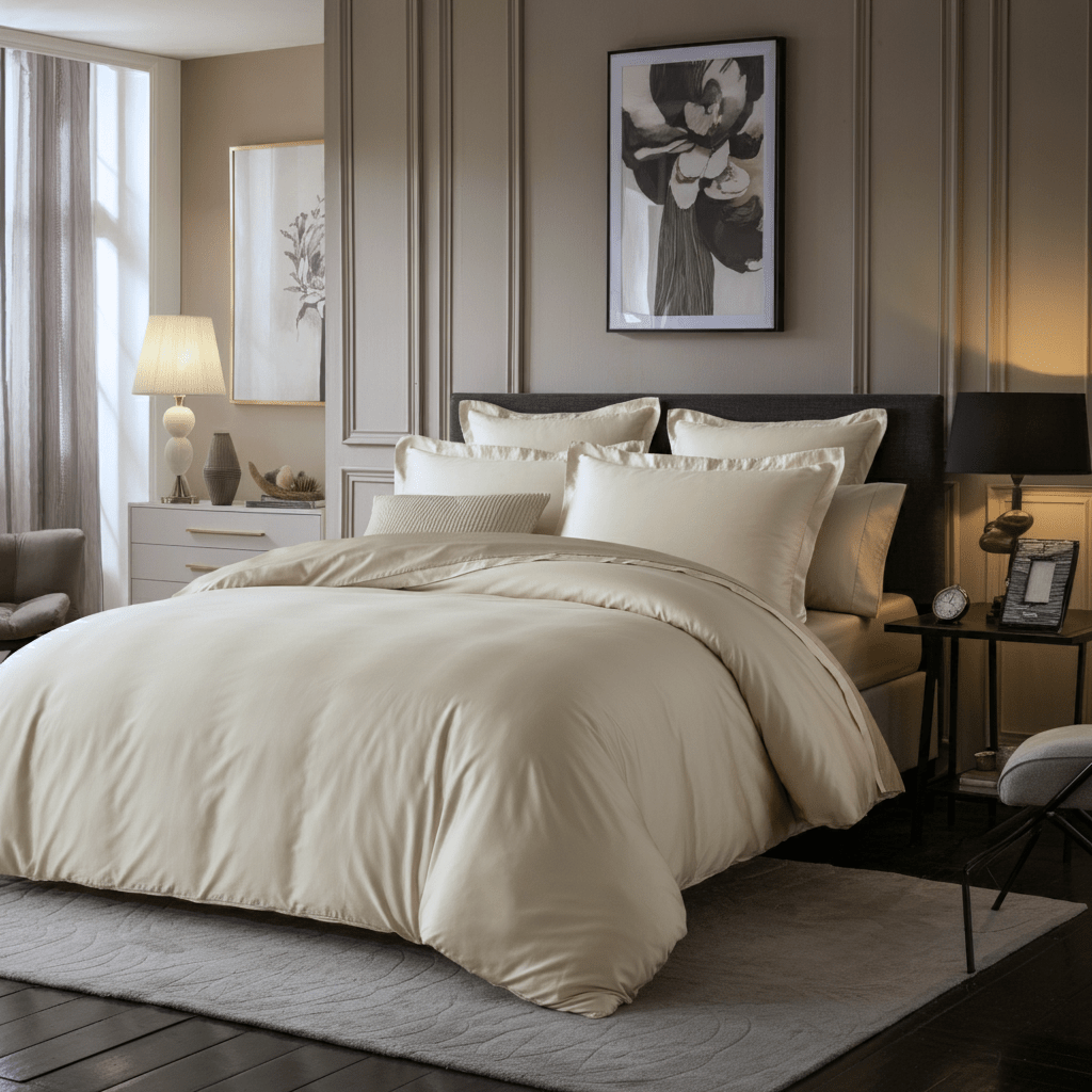 Charm Baumwolle Satin Spannbettlaken