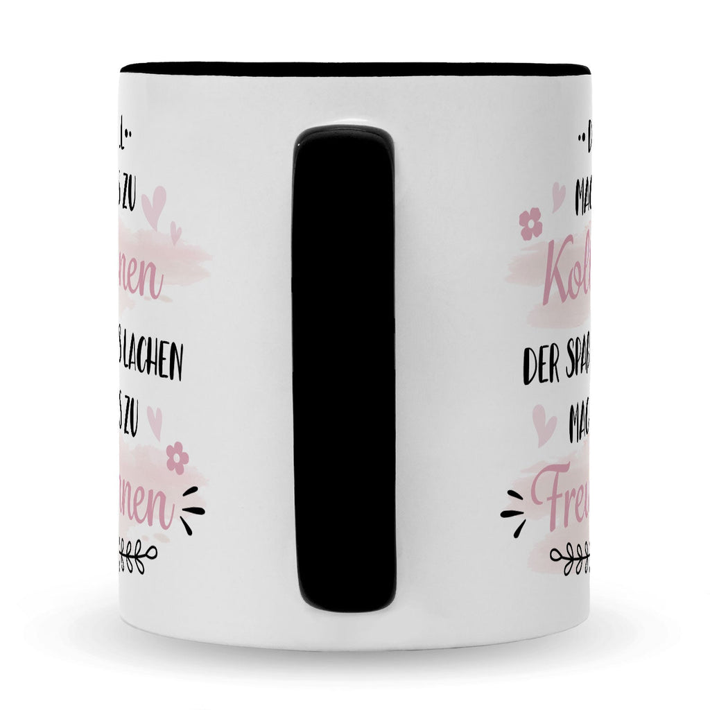 Bedruckte Tasse mit Spruch Der Zufall machte uns zu Kolleginnen