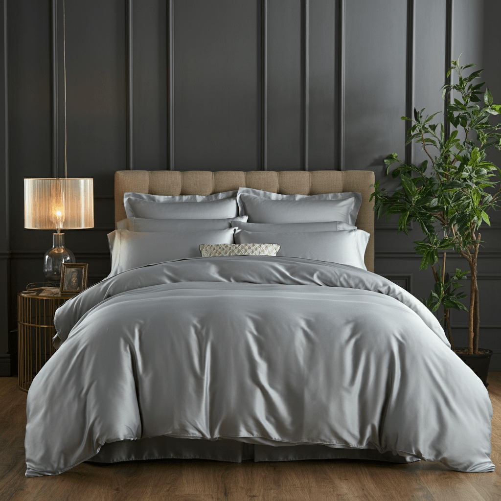 Charm Baumwolle Satin 2-Kissenbezug Set