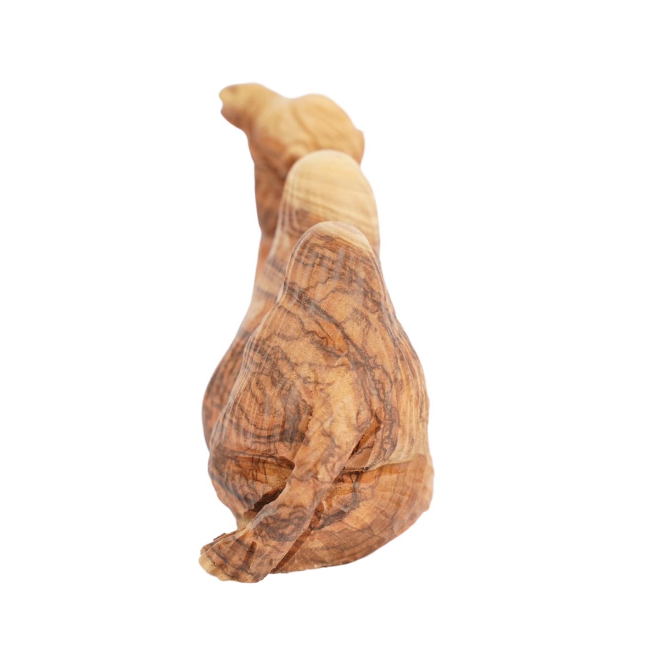Handgeschnitztes Kamel aus Olivenholz – Kunstvolle Krippenfigur aus Bethlehem (13 cm)