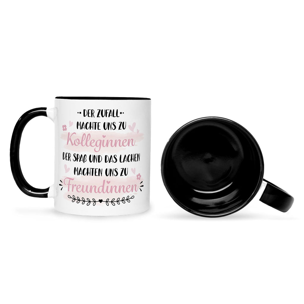Bedruckte Tasse mit Spruch Der Zufall machte uns zu Kolleginnen