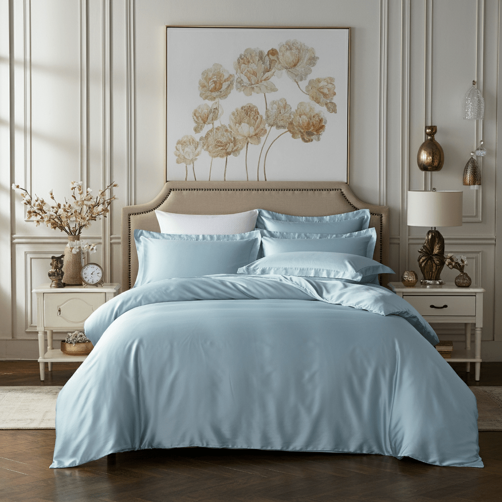 Charm Baumwolle Satin Spannbettlaken