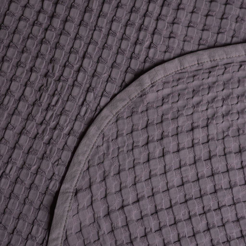 Waffelmuster Baumwolle Piqué Tagesdecke
