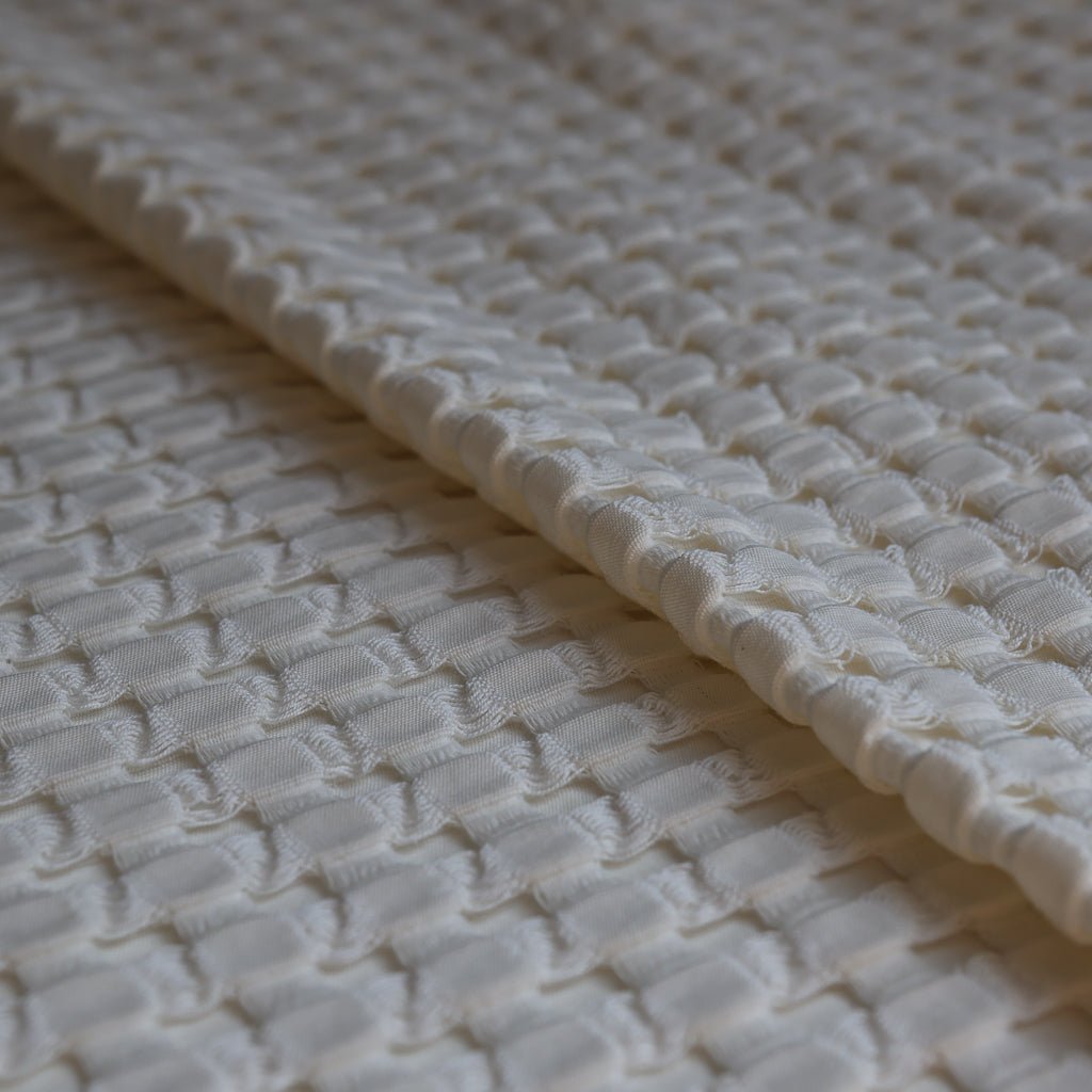 Waffelmuster Baumwolle Piqué Tagesdecke