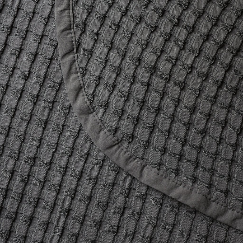 Waffelmuster Baumwolle Piqué Tagesdecke