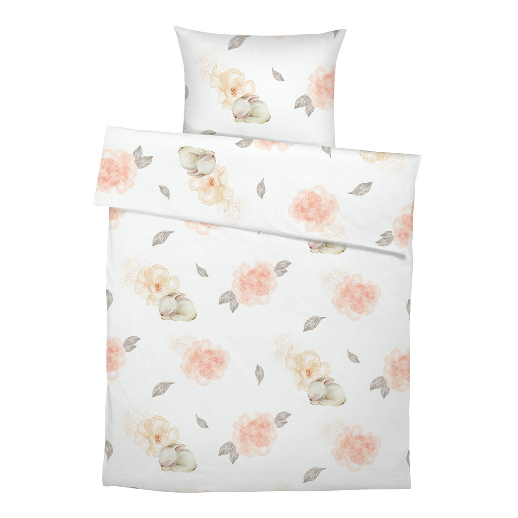 “Blumenhase” Premium Kinderbettwäsche