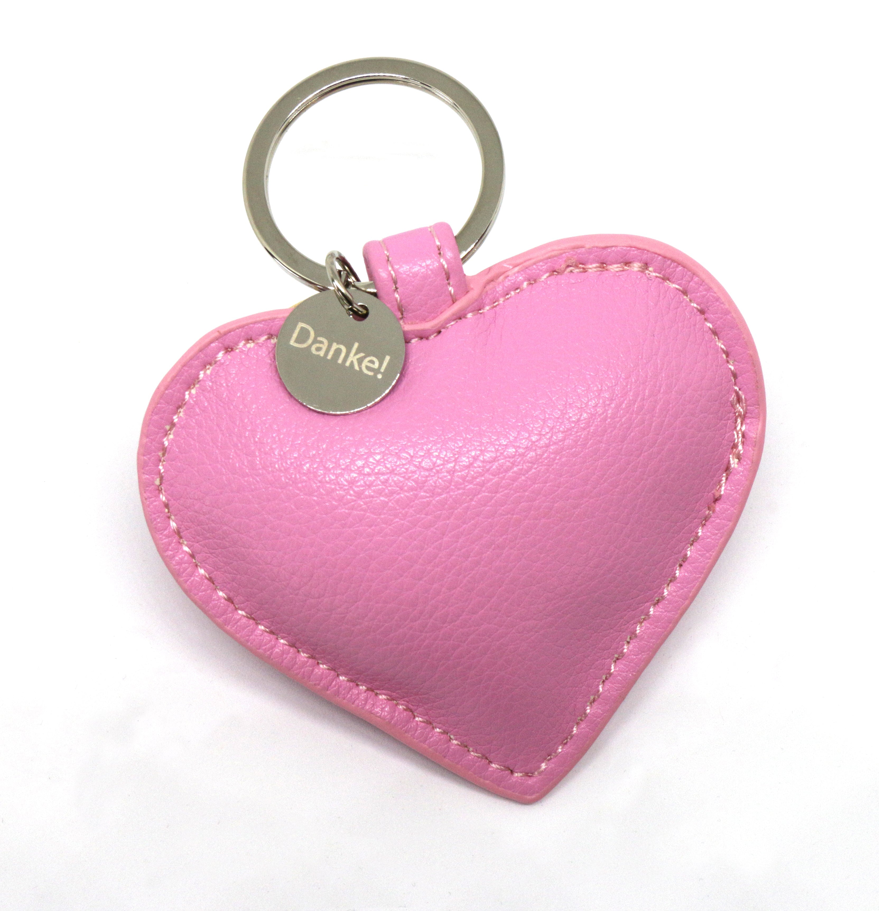 Thankgoods Heart Keyring THANK YOU rose as a gift idea for a loved one