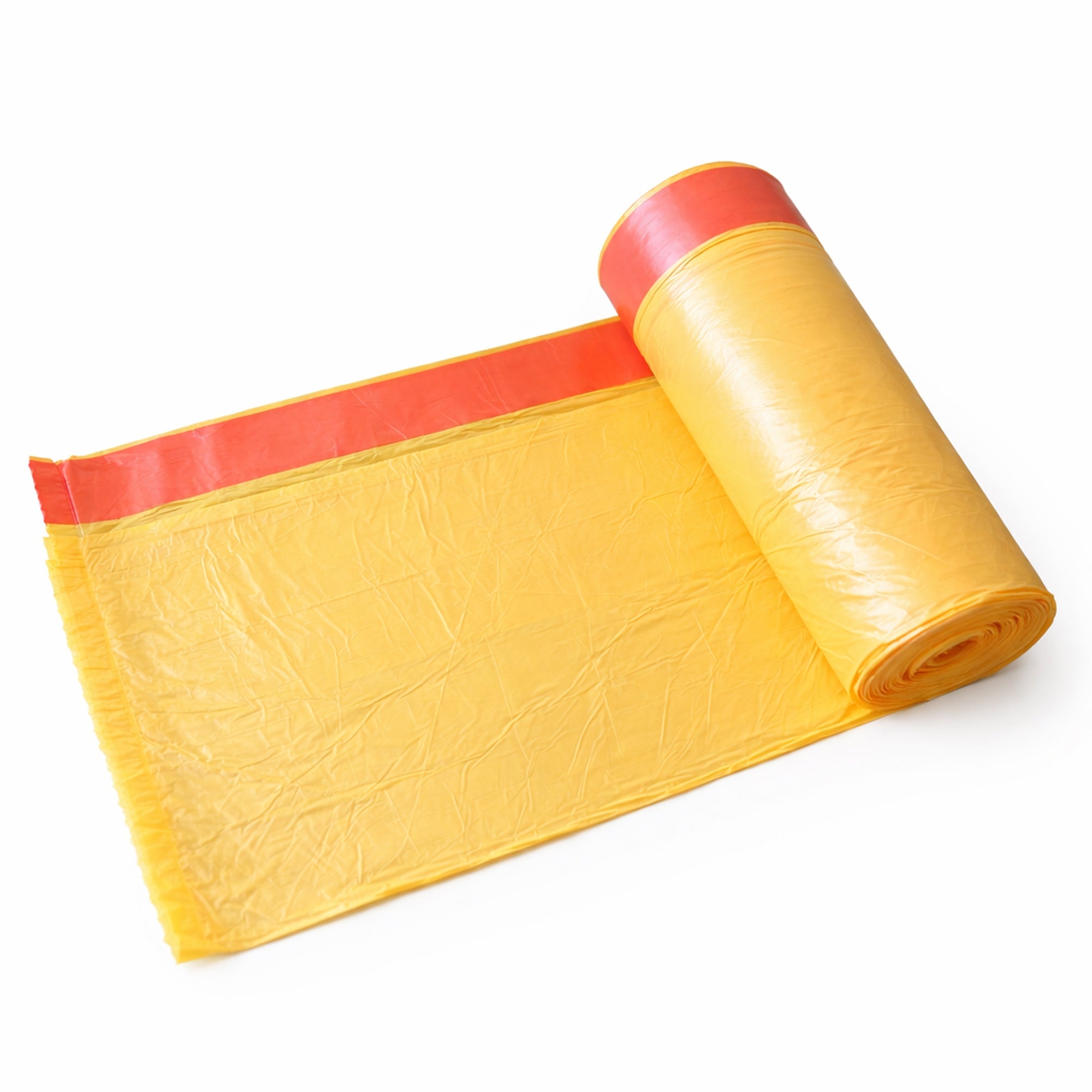 Duft Müllbeutel mit Zugband – Zitrusduft | 35L | 25 Stück auf Rolle | Einzeln entnehmbar