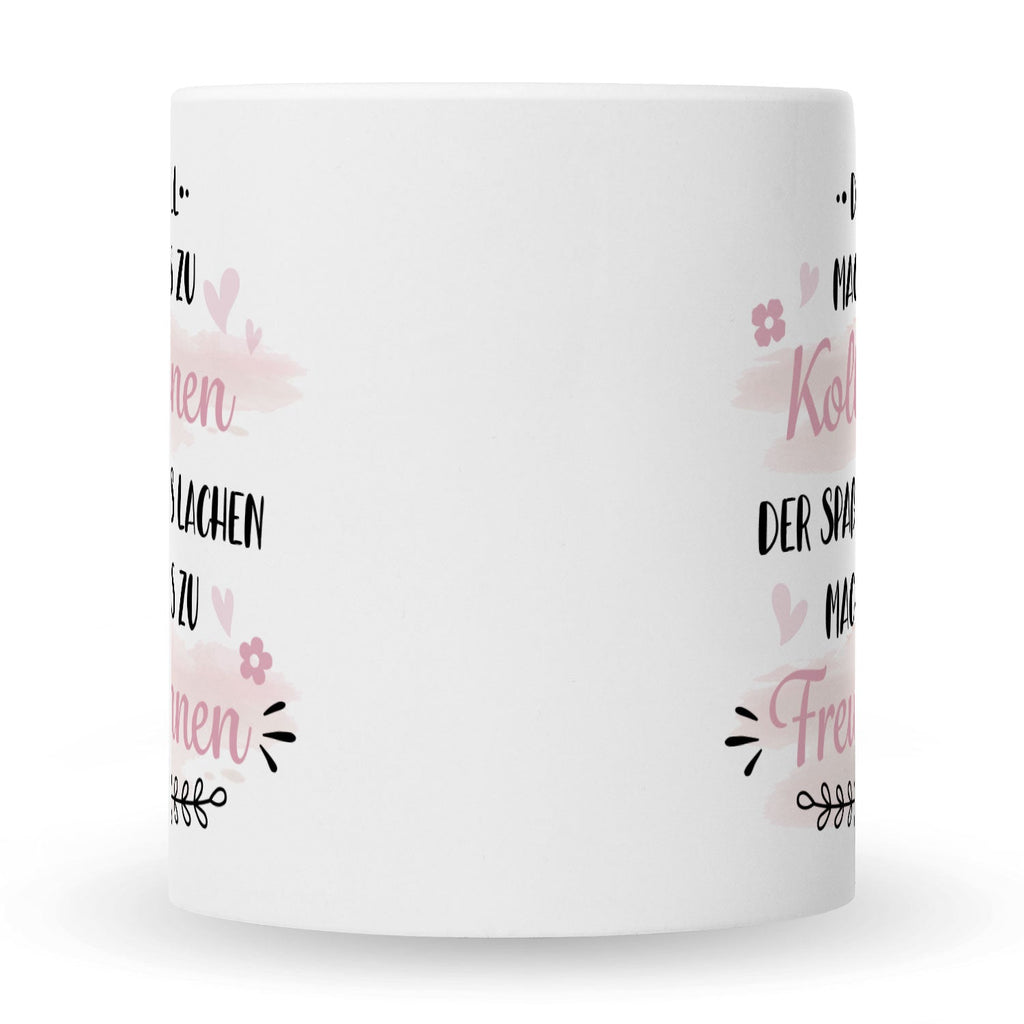 Bedruckte Tasse mit Spruch Der Zufall machte uns zu Kolleginnen