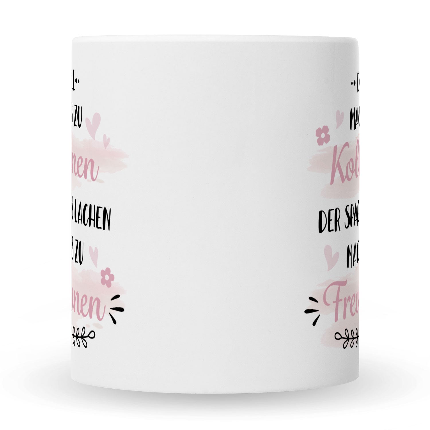 Bedruckte Tasse mit Spruch Der Zufall machte uns zu Kolleginnen