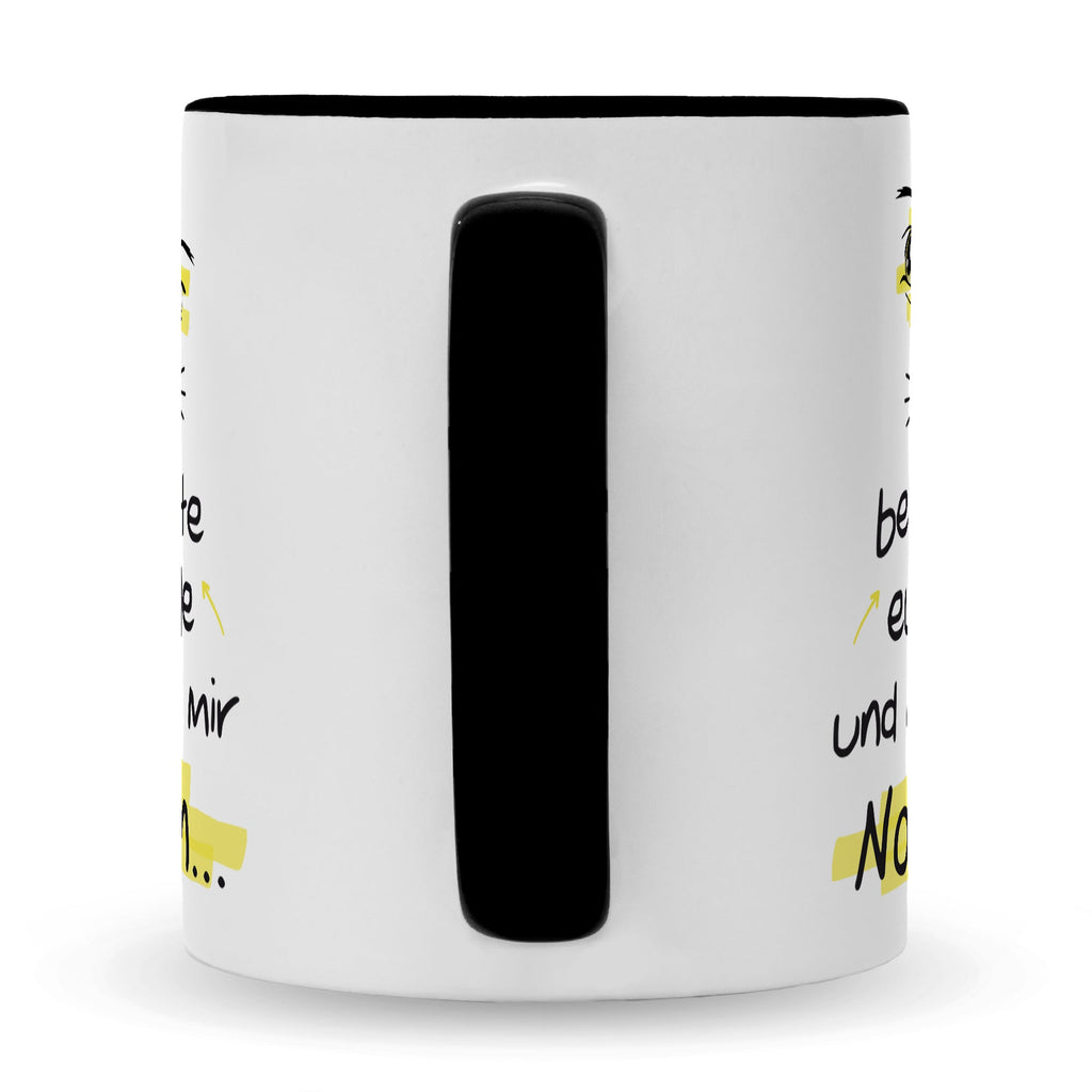 Bedruckte Tasse mit Spruch Ich beobachte euch alle