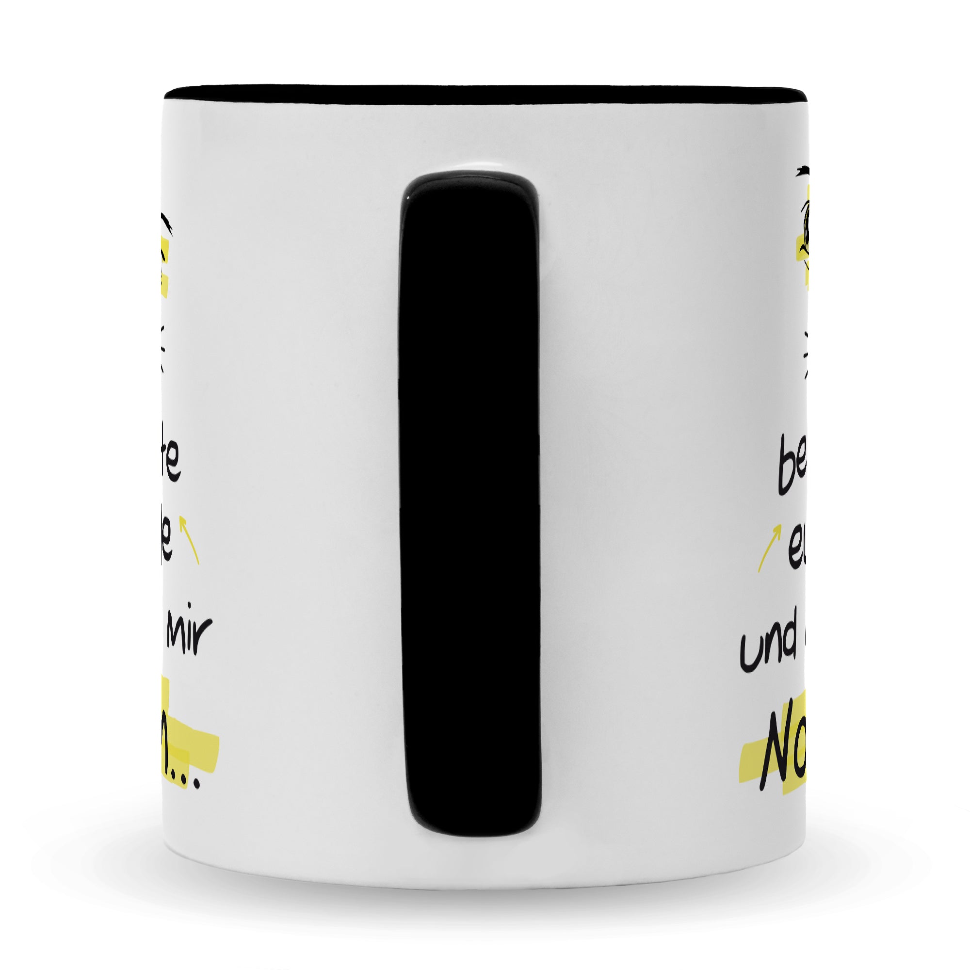 Bedruckte Tasse mit Spruch Ich beobachte euch alle