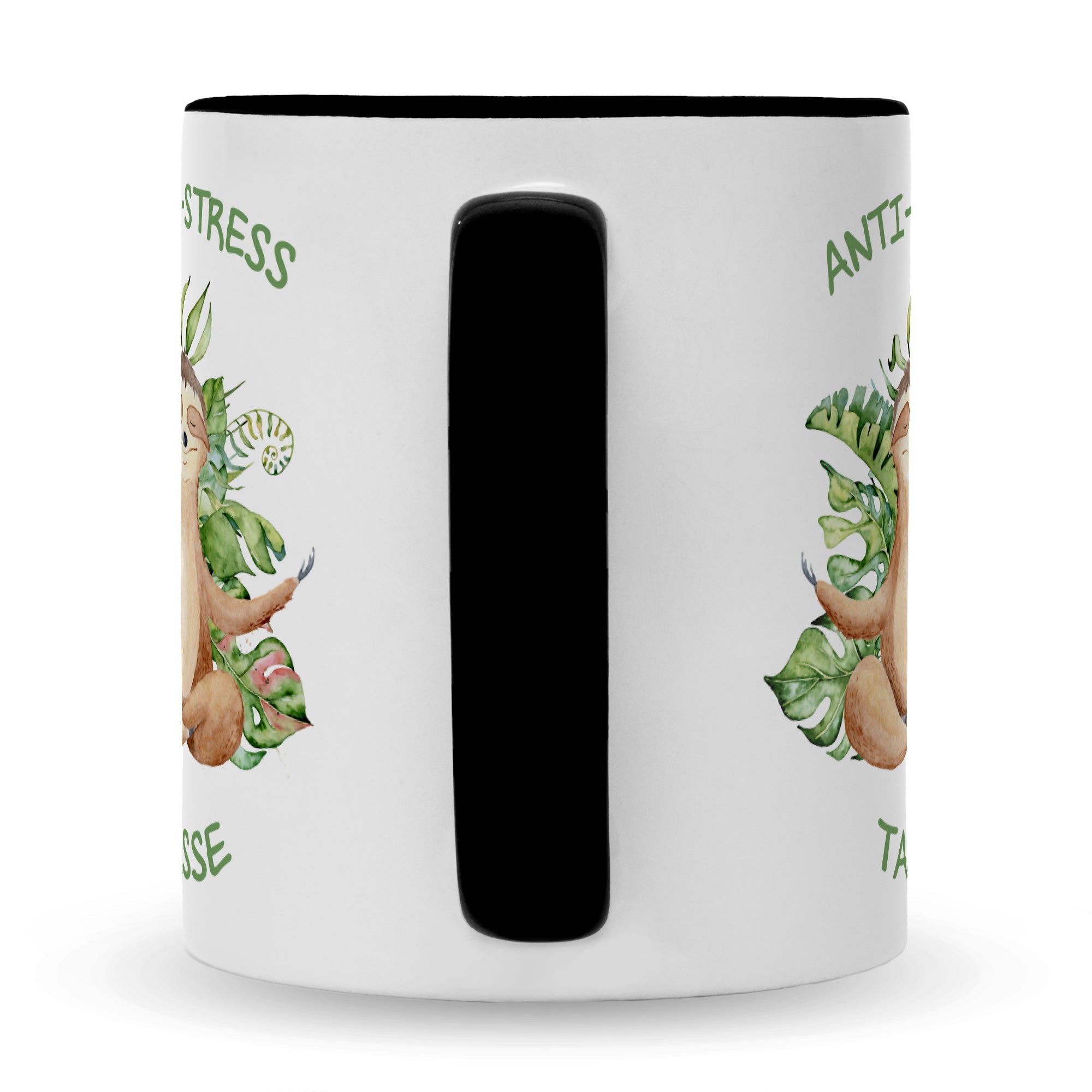 Bedruckte Tasse mit Spruch Anti-Stress Tasse
