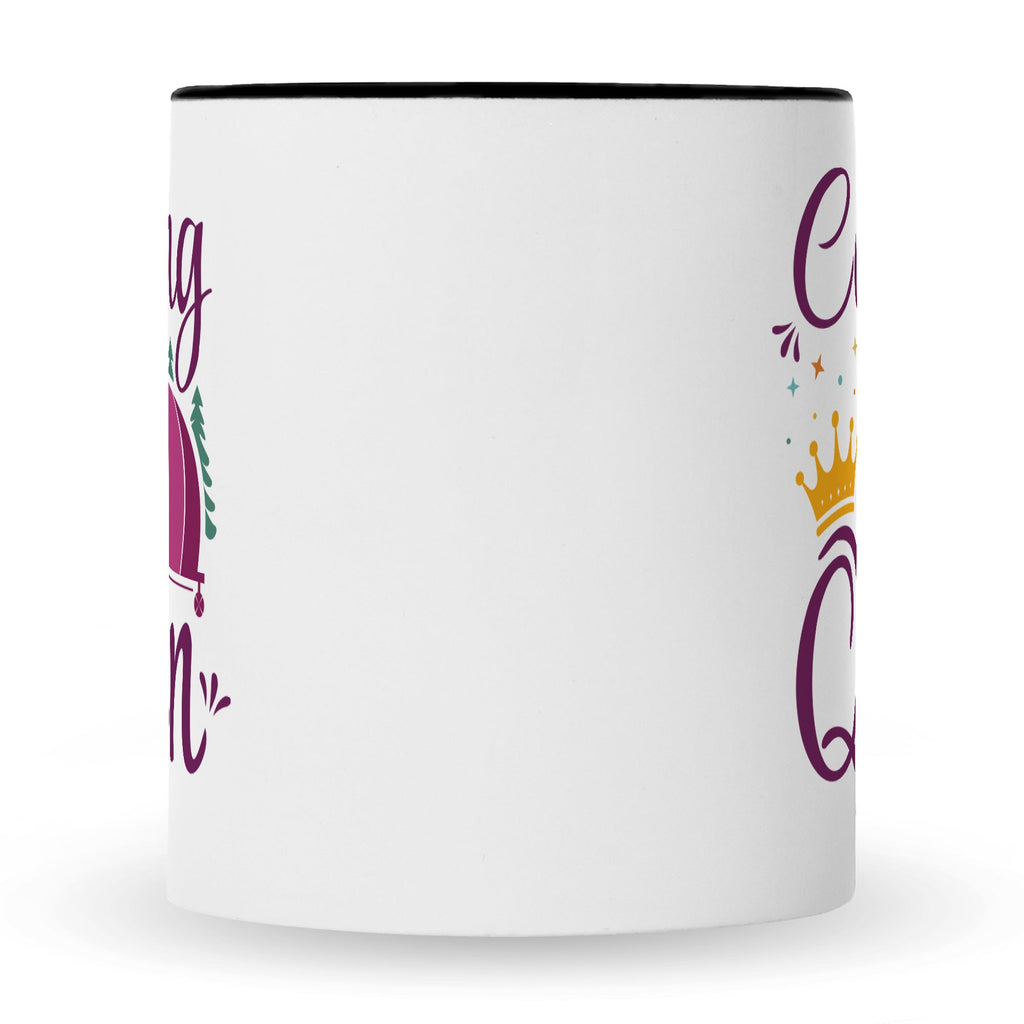 Bedruckte Tasse mit Spruch Camping Queen