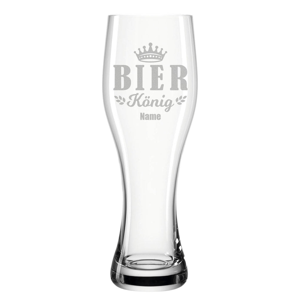 Leonardo Weizenglas "Bierkönig V2" mit Namen