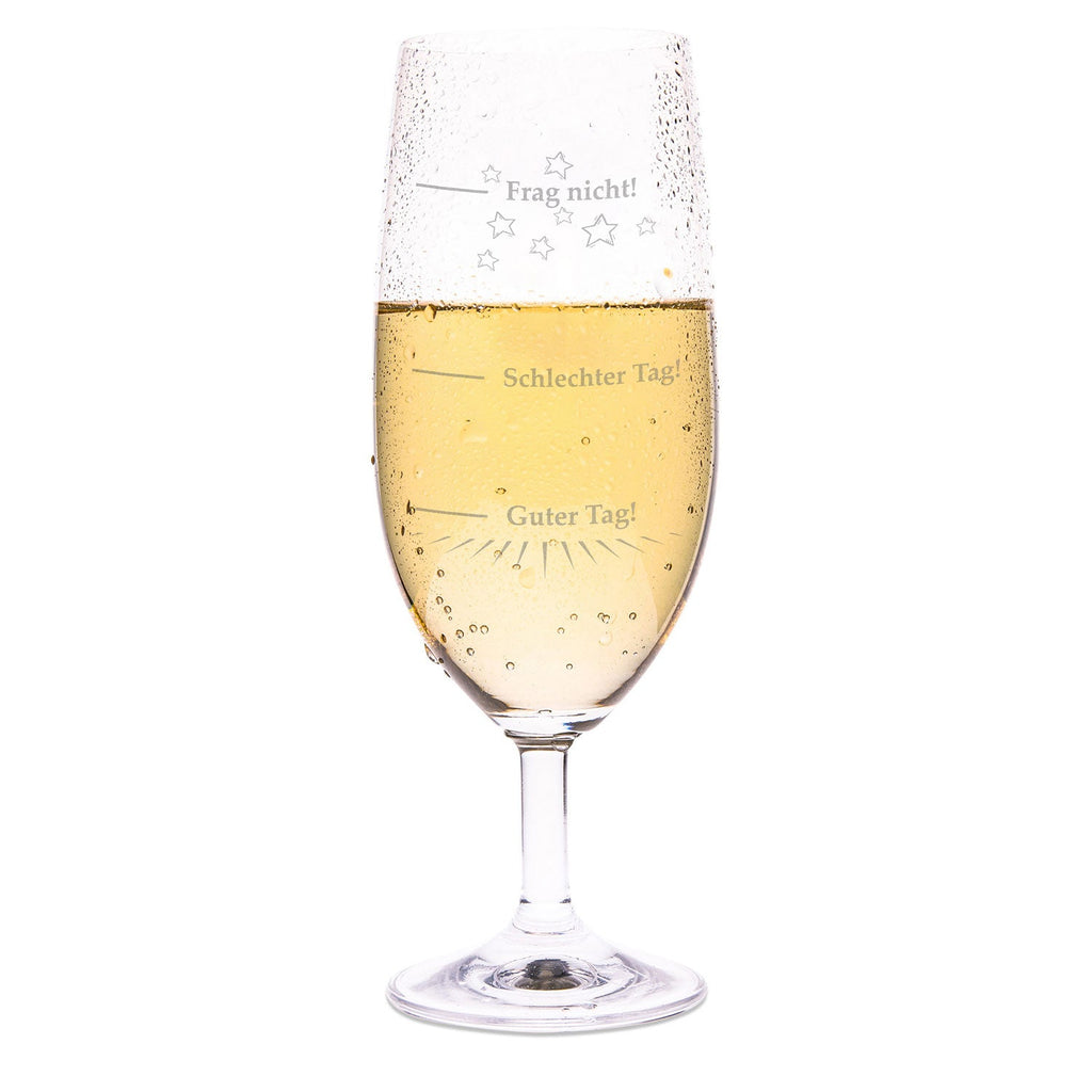 Leonardo Bierglas mit Gravur "Guter Tag Schlechter Tag"