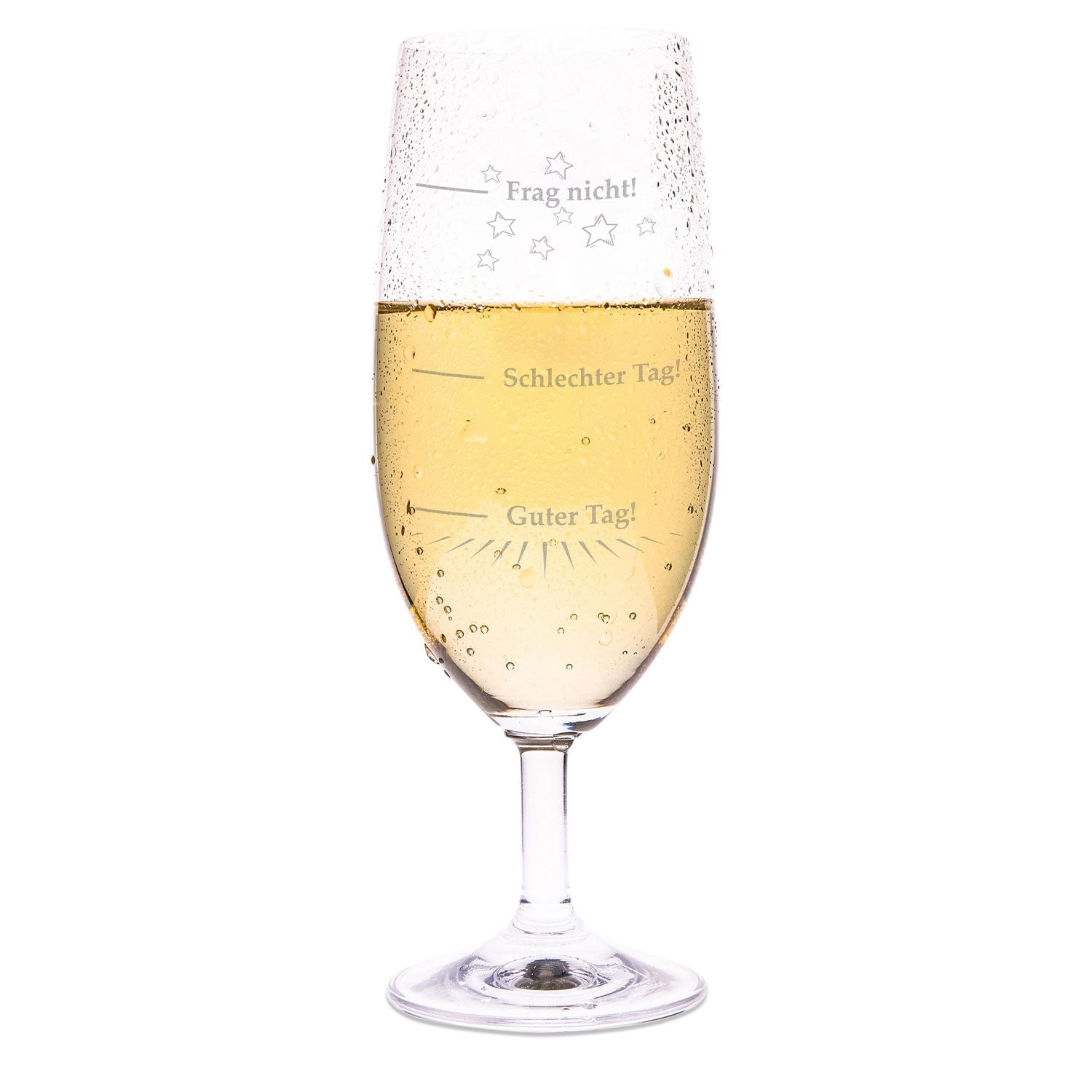 Leonardo Bierglas mit Gravur "Guter Tag Schlechter Tag"