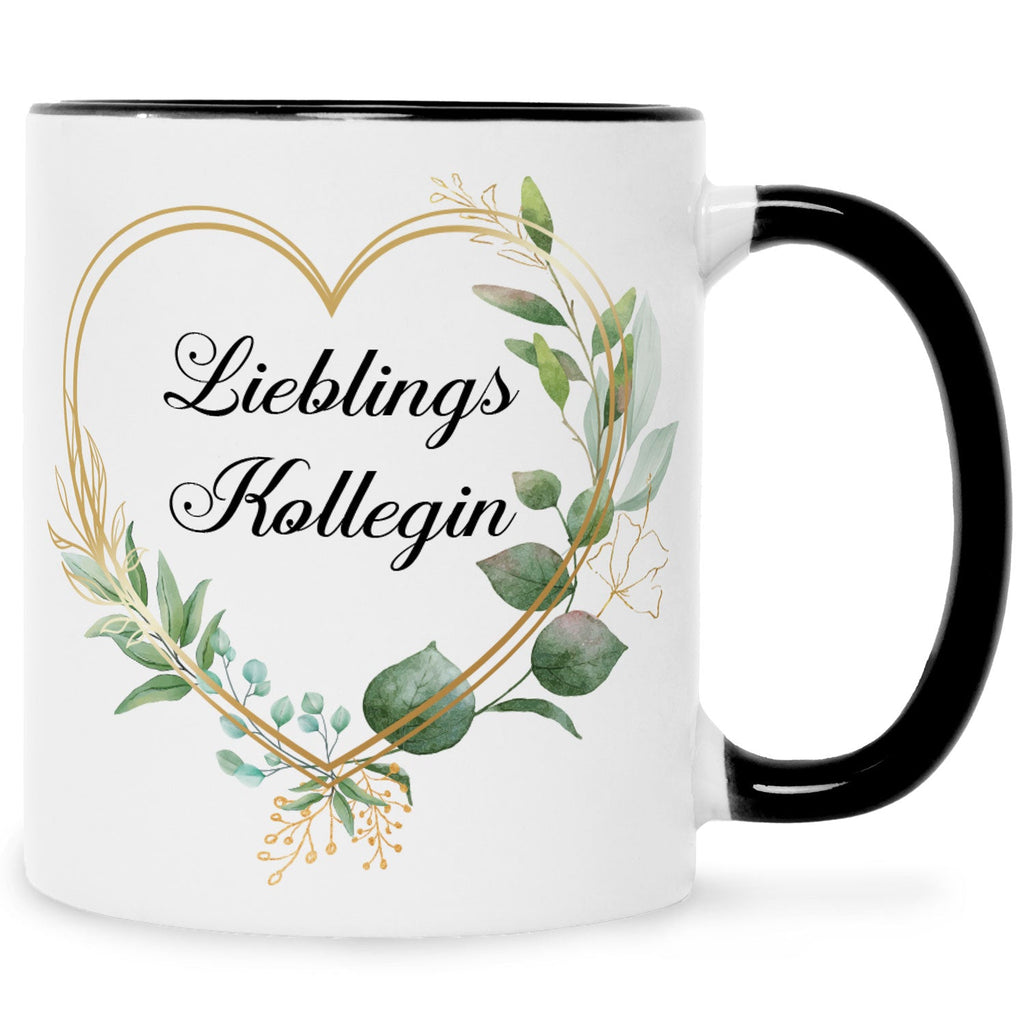 Bedruckte Tasse mit Spruch Lieblingskollegin