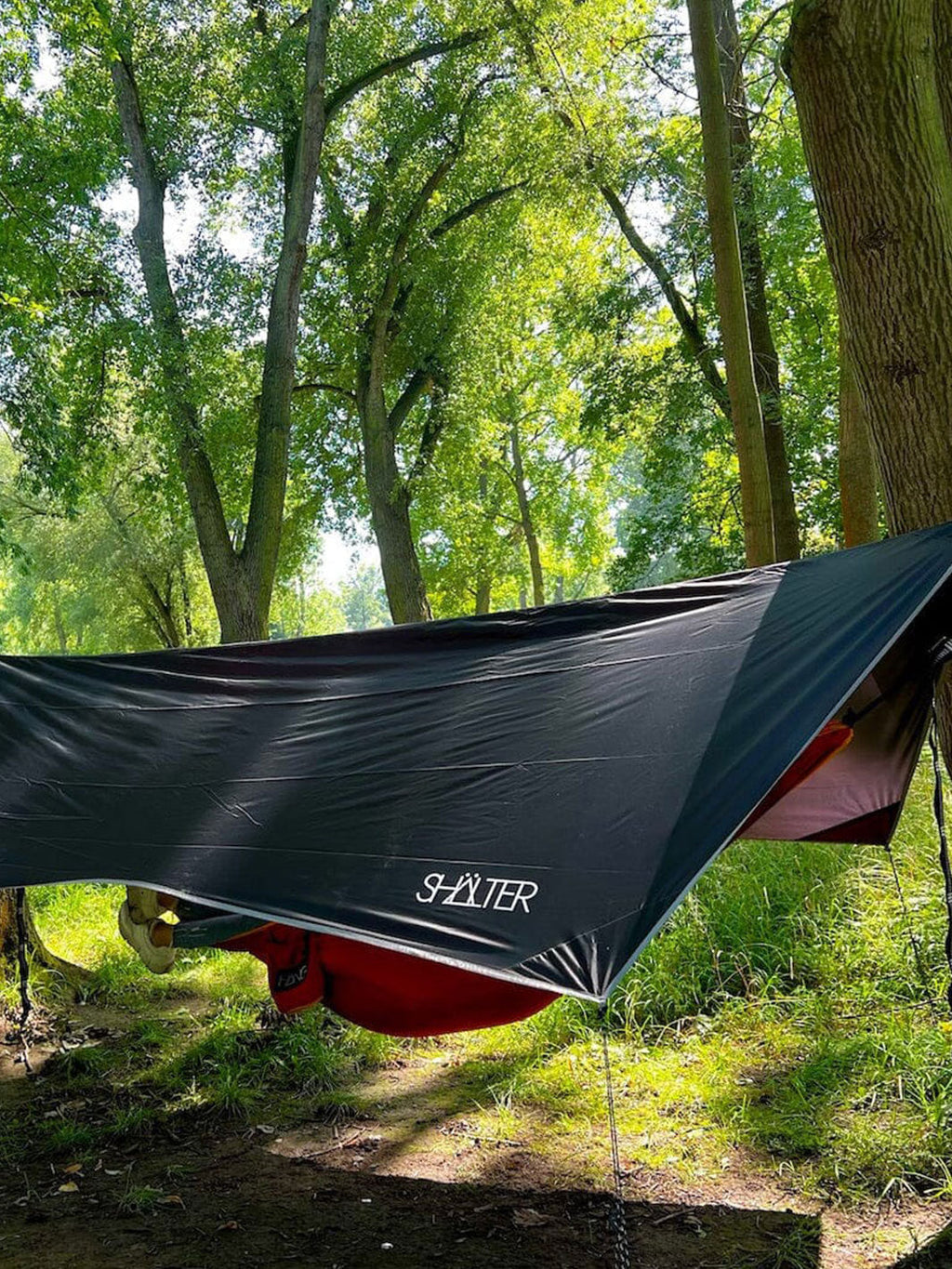 SHÄLTER – Tarp Zeltplane für die HÄNG Hängematte, Camping & Vanlife