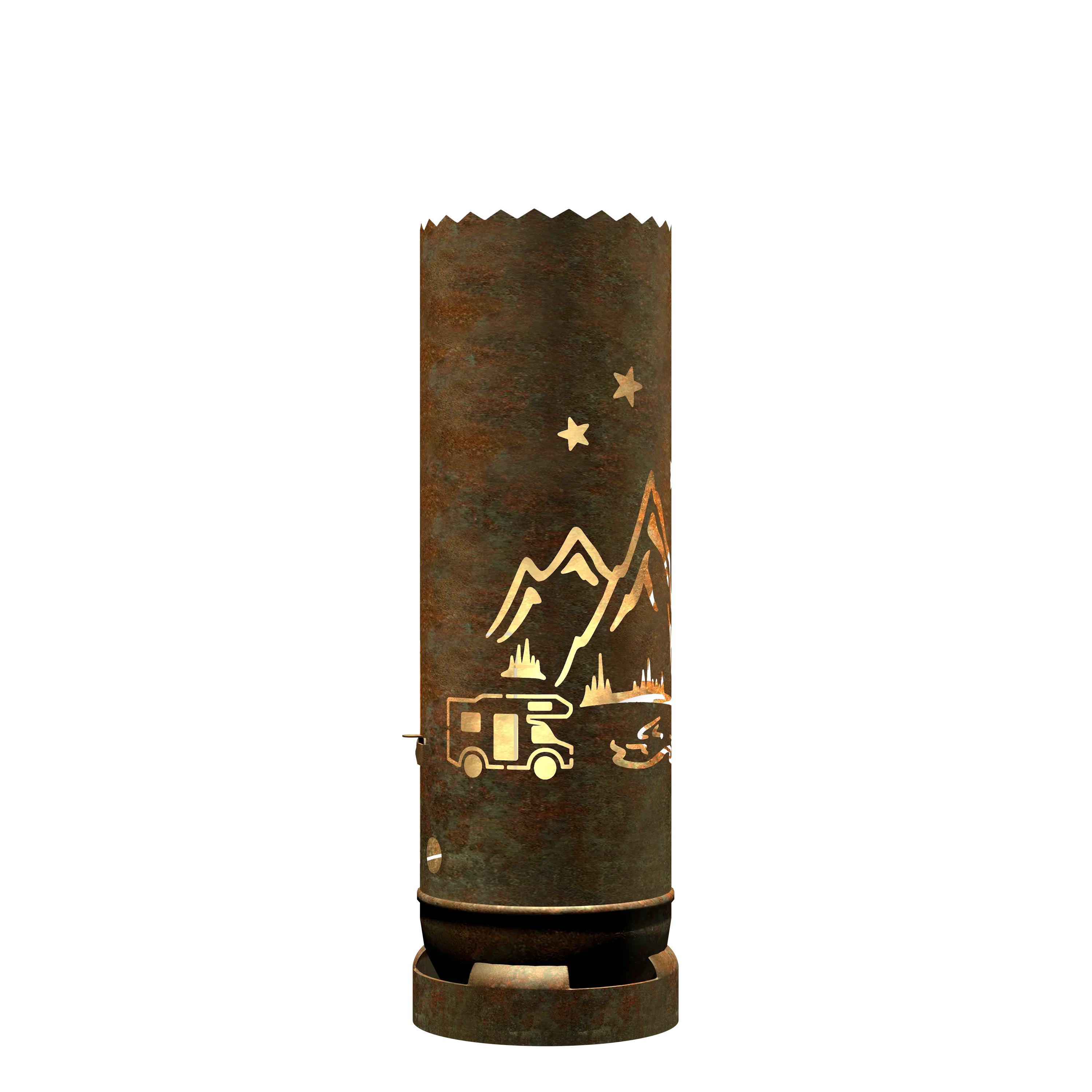 Feuertonne Camping, Berge mit Wohnmobil - feuertonnen.org