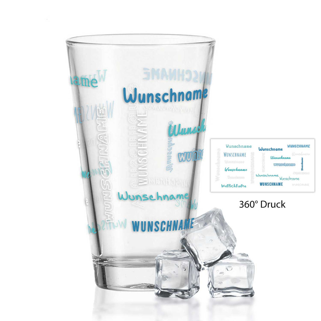 Leonardo Wasserglas mit UV-Druck "Namensglas" mit Wunschnamen