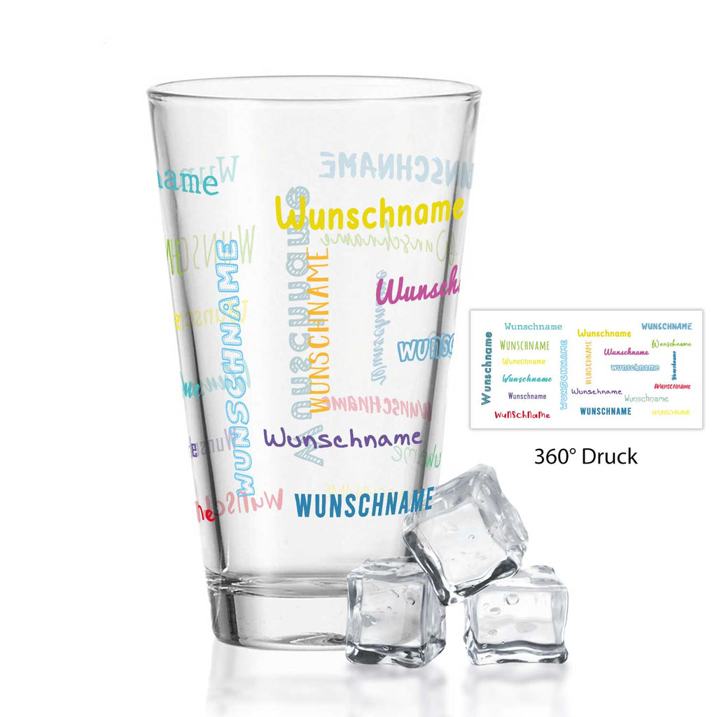 Leonardo Wasserglas mit UV-Druck "Namensglas" mit Wunschnamen