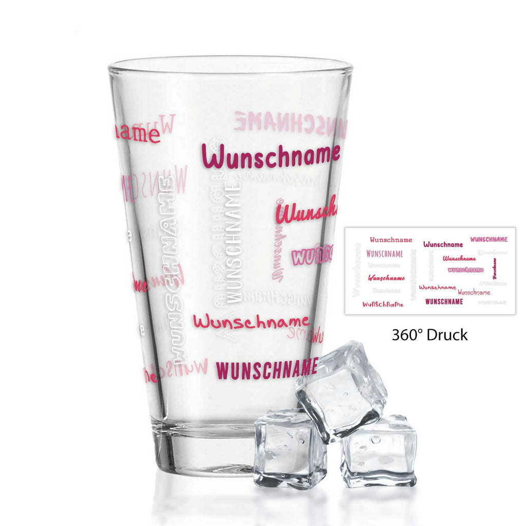 Leonardo Wasserglas mit UV-Druck "Namensglas" mit Wunschnamen
