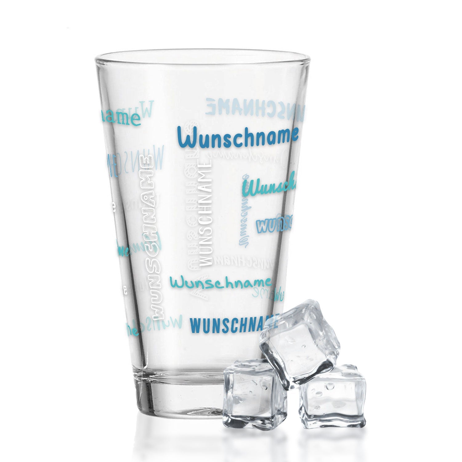 Leonardo Wasserglas mit UV-Druck "Namensglas" mit Wunschnamen
