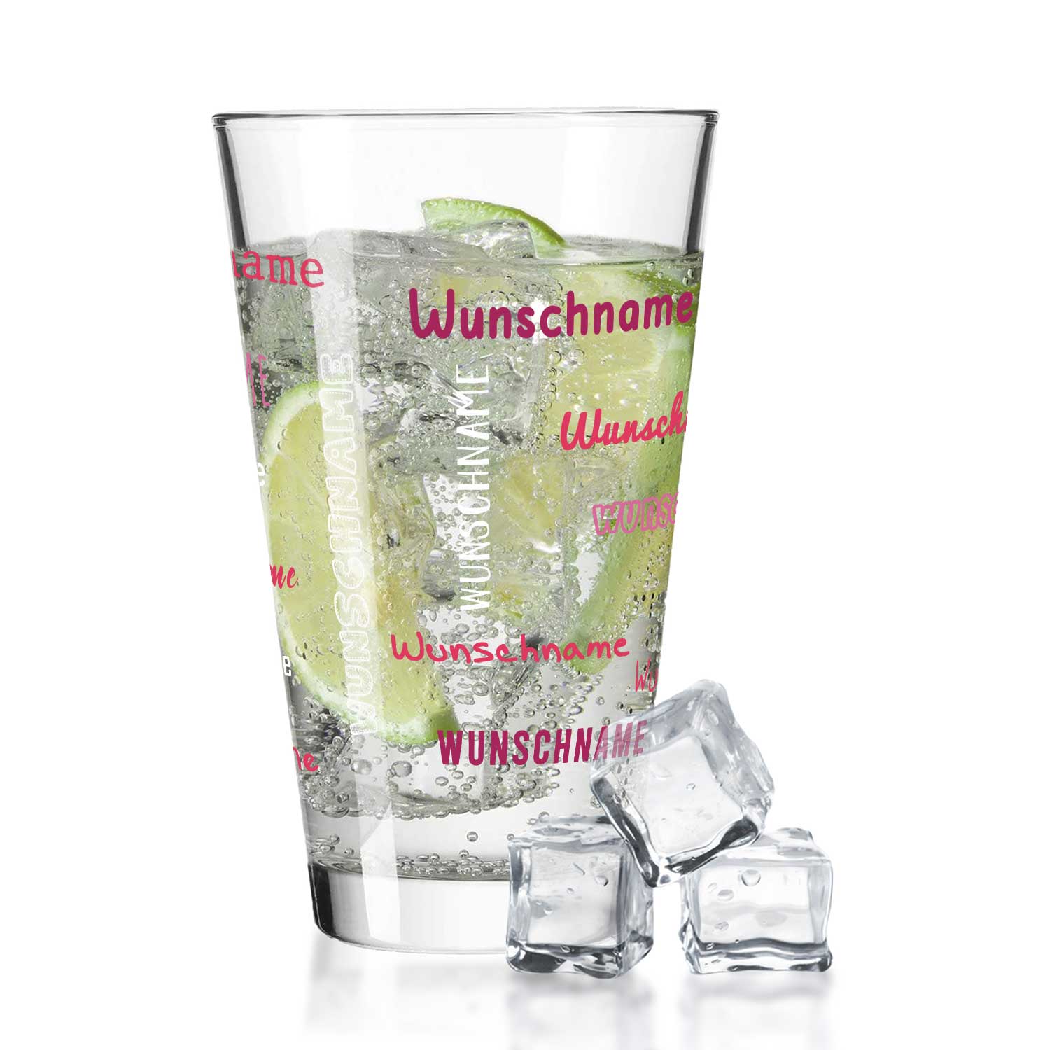 Leonardo Wasserglas mit UV-Druck "Namensglas" mit Wunschnamen
