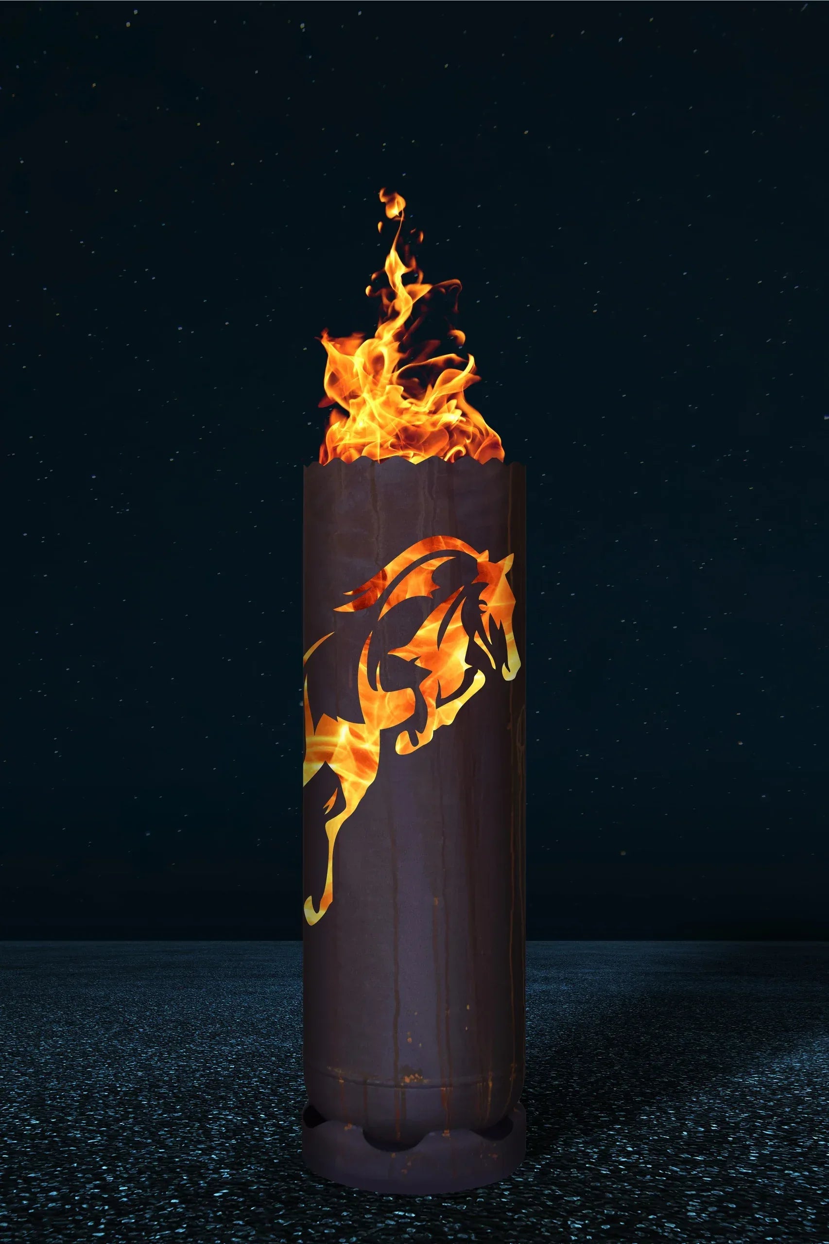 Feuertonne "Springendes Pferd" - feuertonnen.org