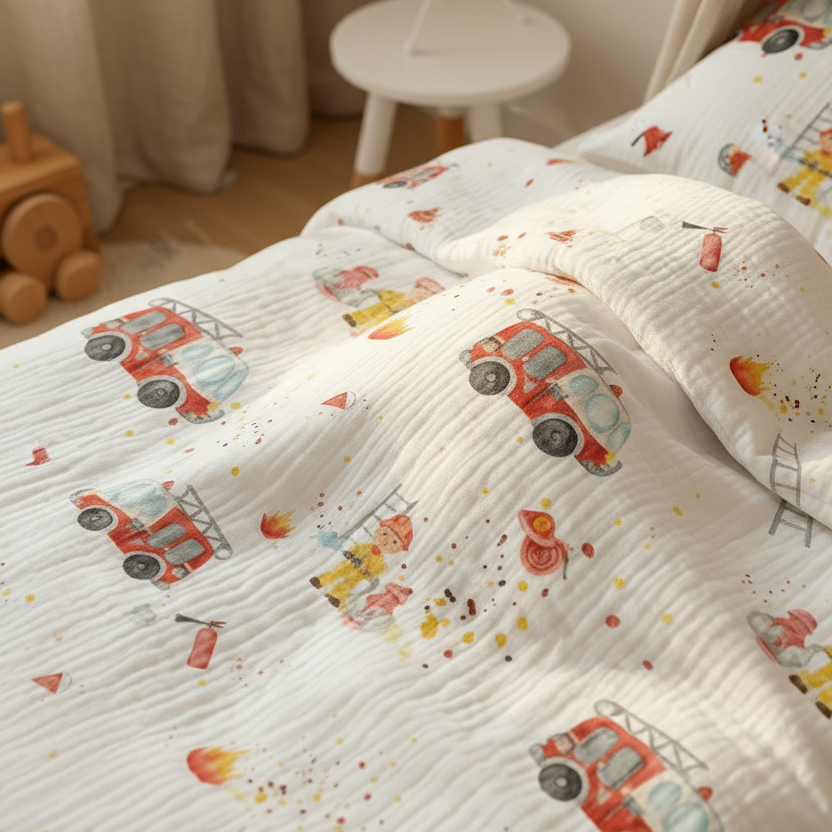 "Feuerwehr" Premium Kinderbettwäsche